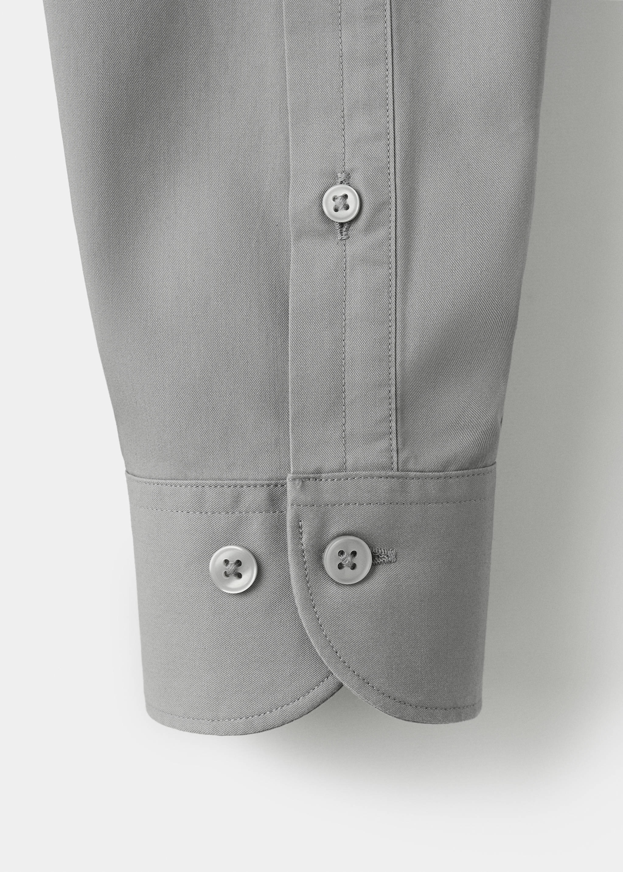 Slim-fit lyocell cotton shirt - Details of the article 0