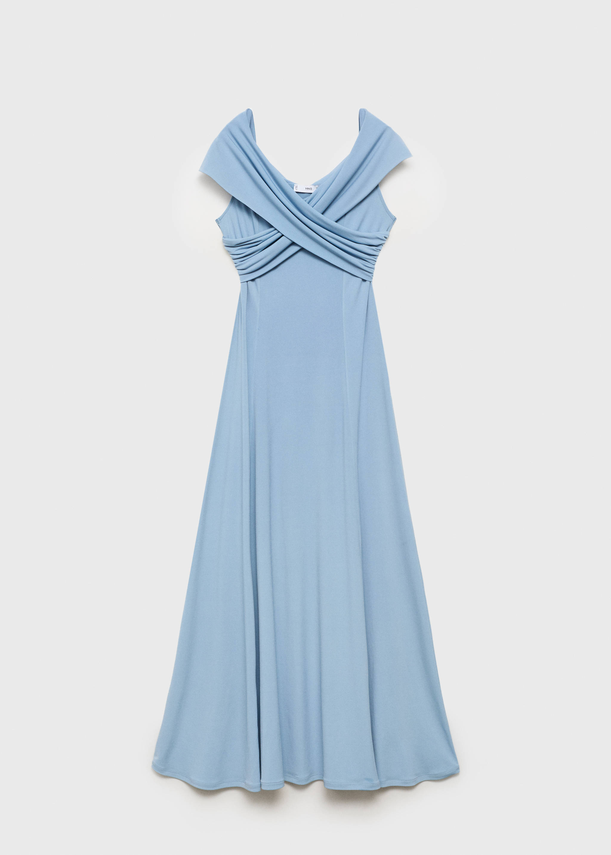 A-line dress with crossover neckline - Article without model