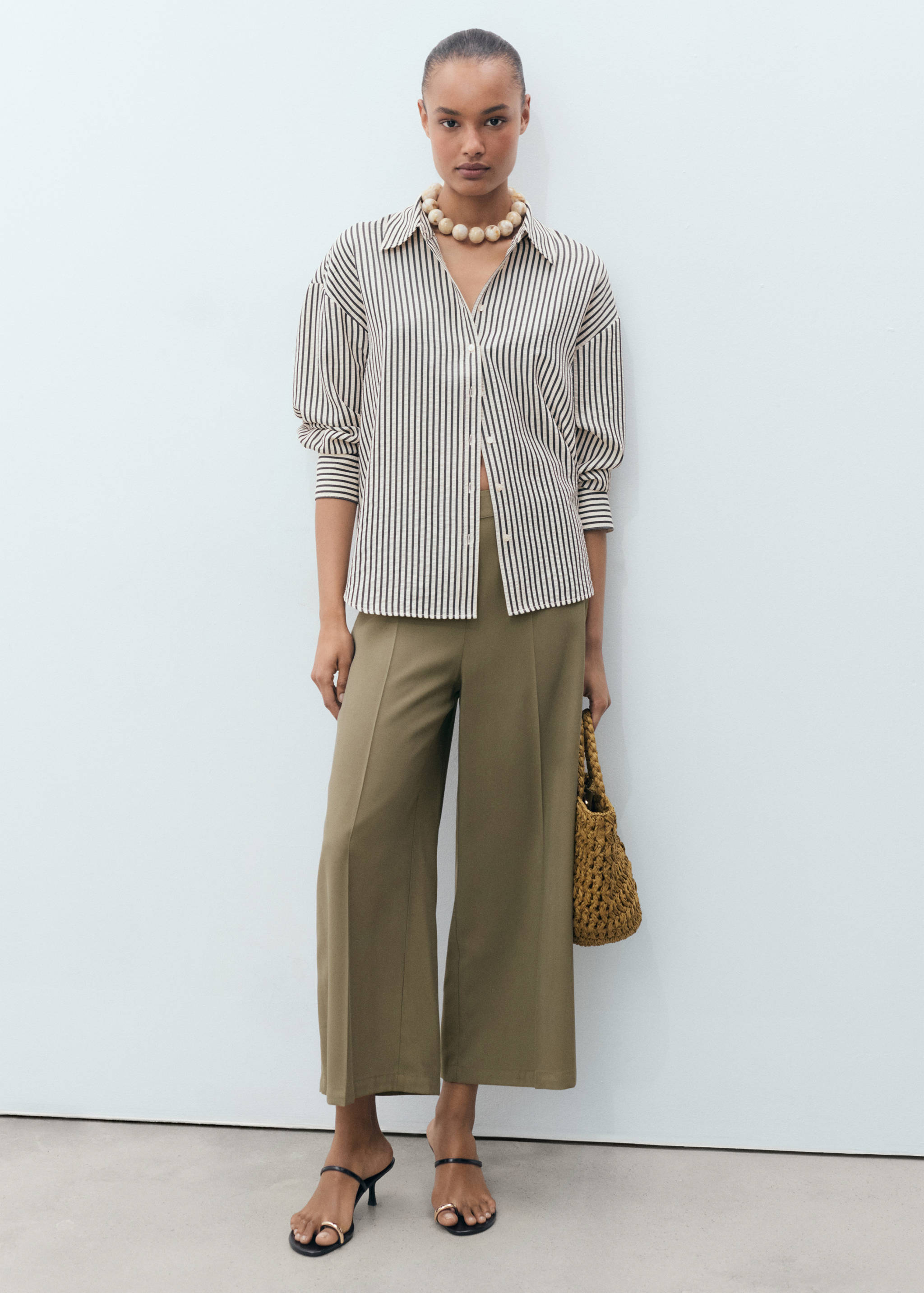 Flowy palazzo trousers - General plane
