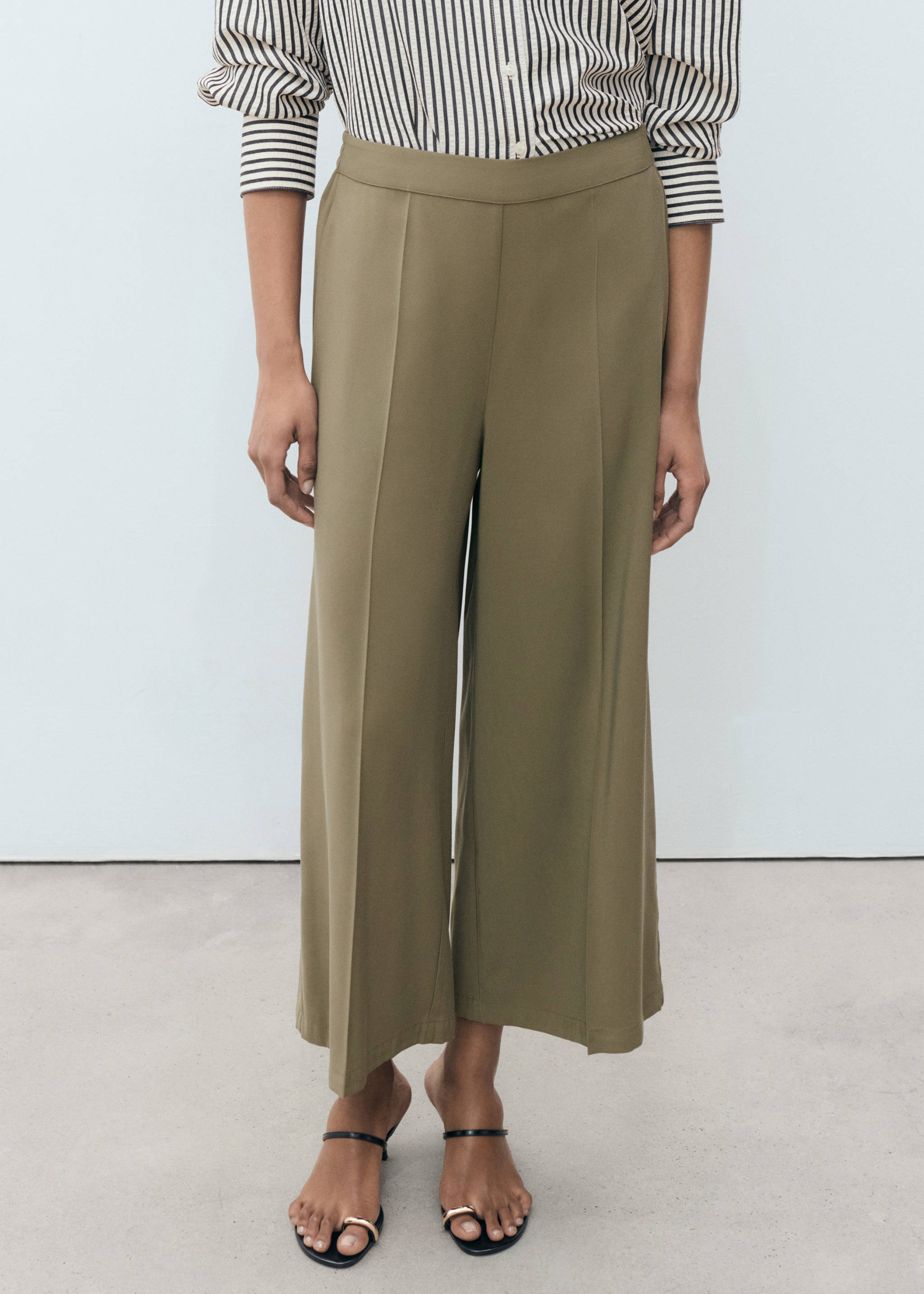 Flowy palazzo trousers - Medium plane