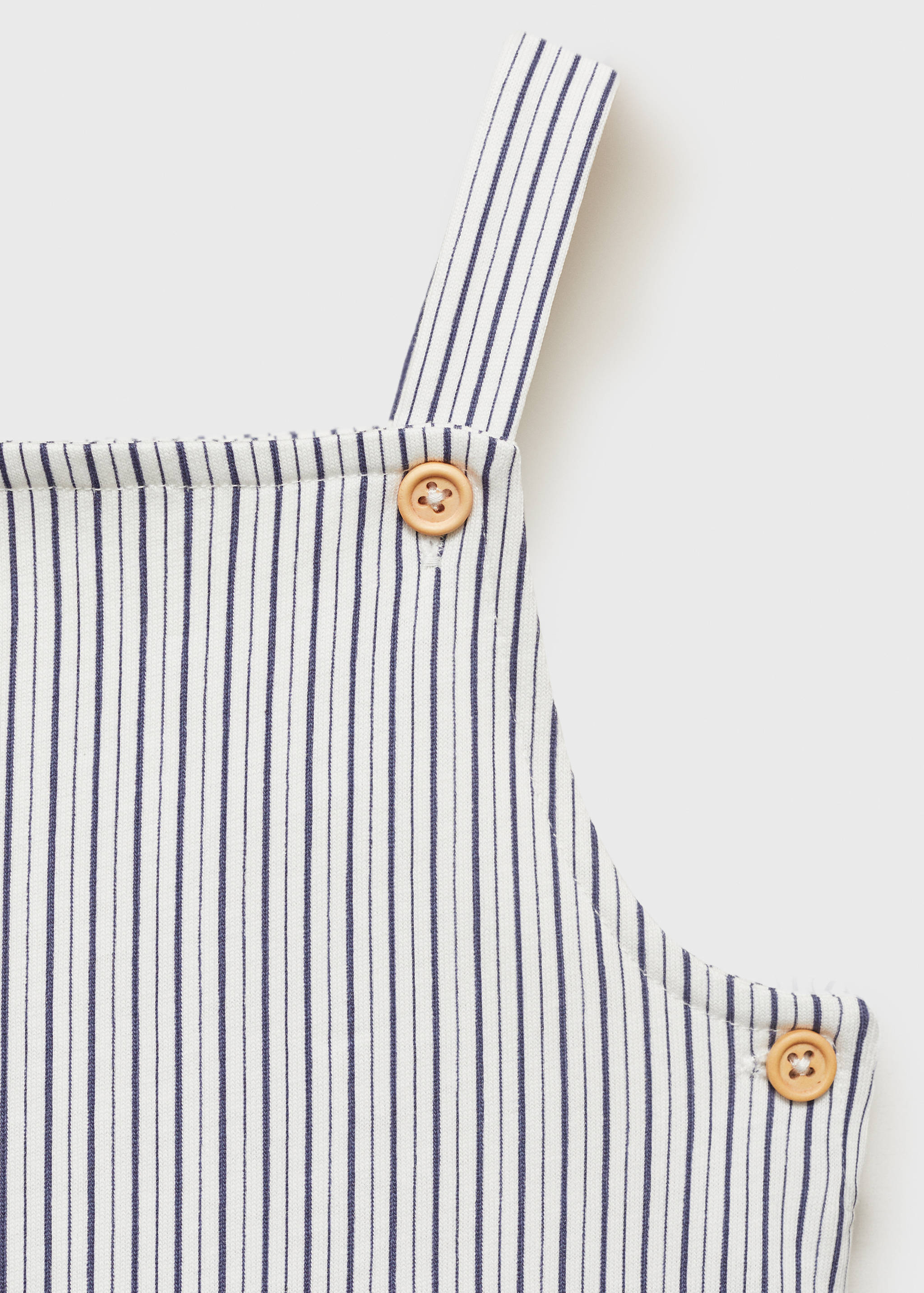 Striped short dungarees - Details of the article 8