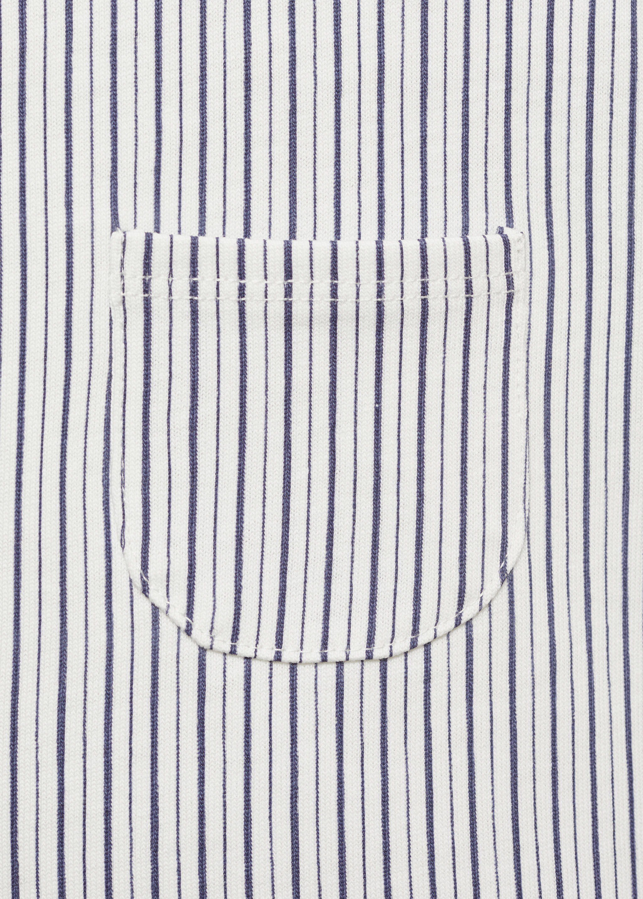 Striped short dungarees - Details of the article 0
