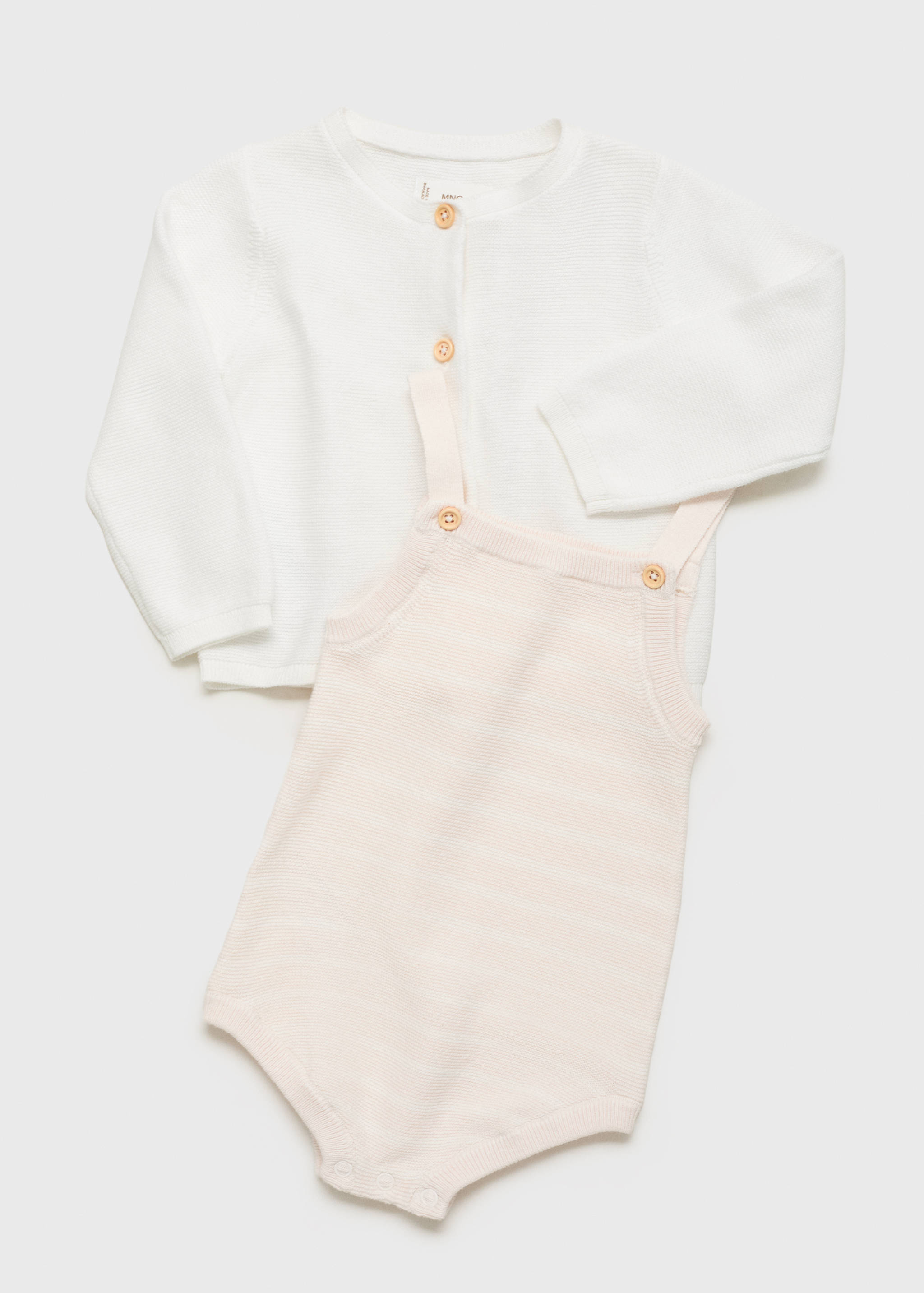 Striped knitted romper - Article without model