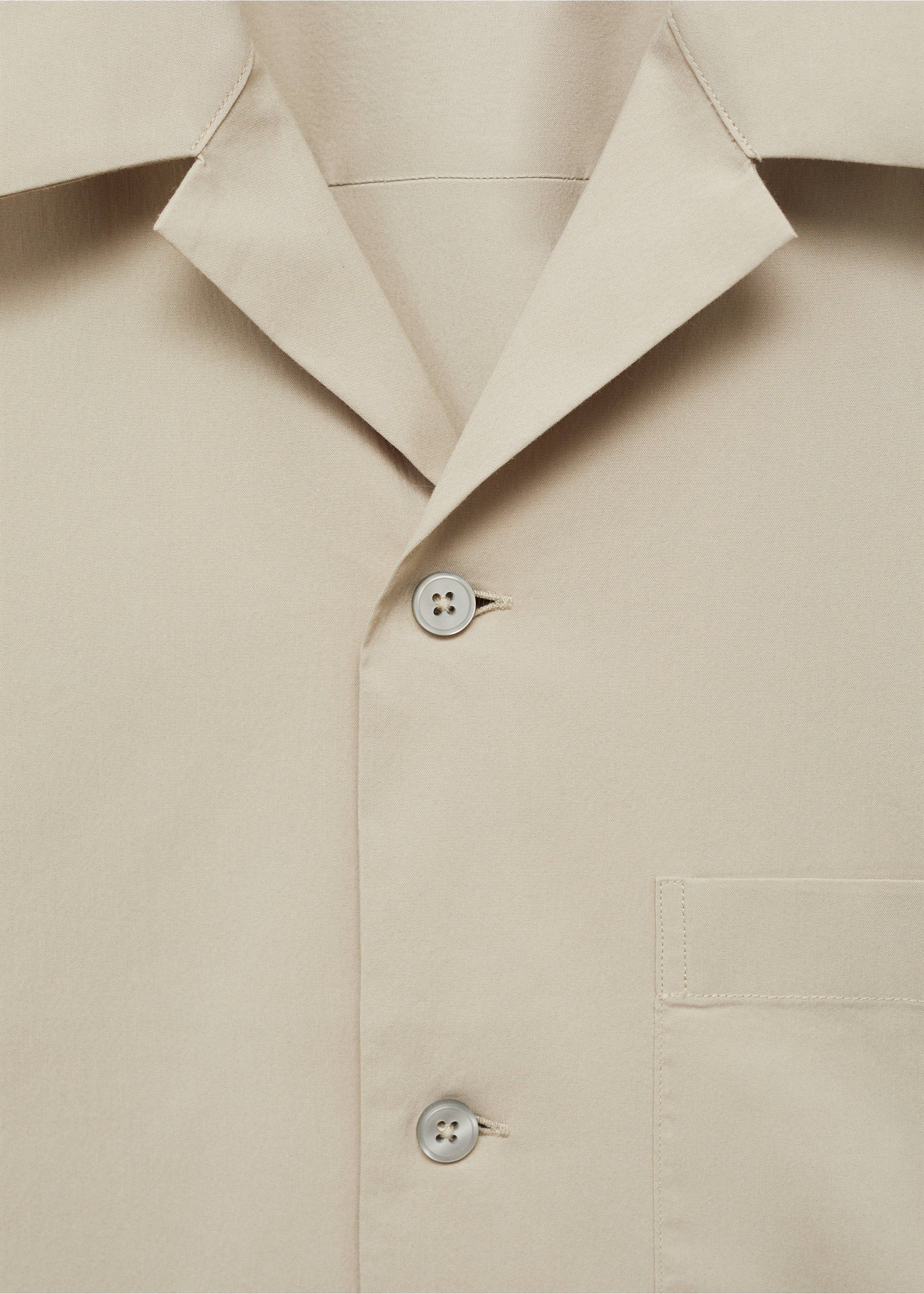 Camisa regular fit bolsillo - Detalle del artículo 8, Beige. Ref: 17091132-00.