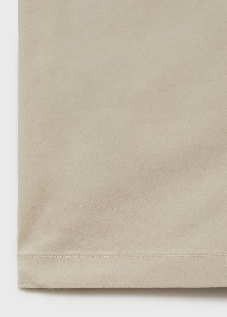Regular-fit shirt with chest pocket — Beige