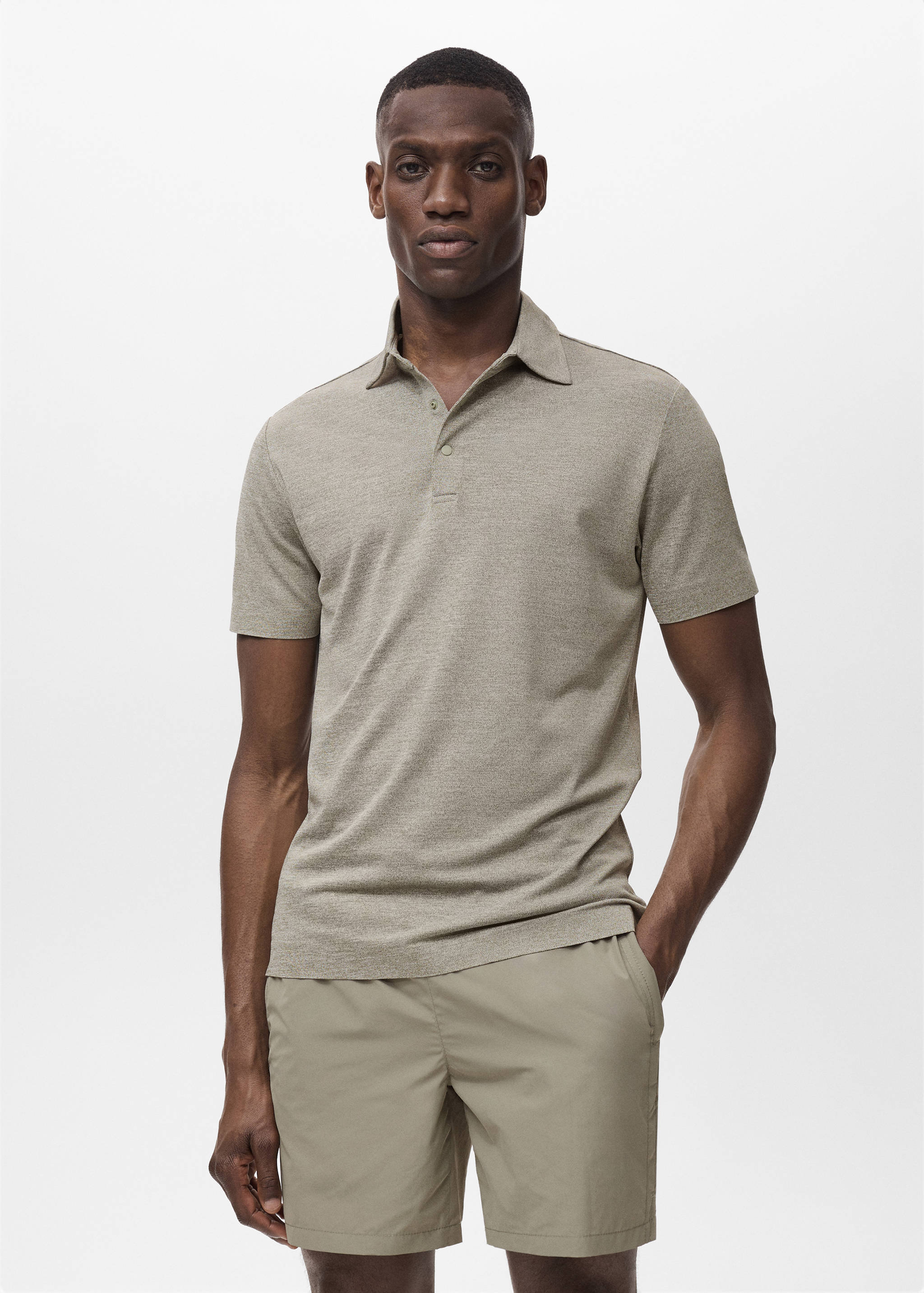 COOLMAX® slim fit polo shirt - Medium plane