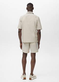Water-repellent bermuda shorts — Beige 3