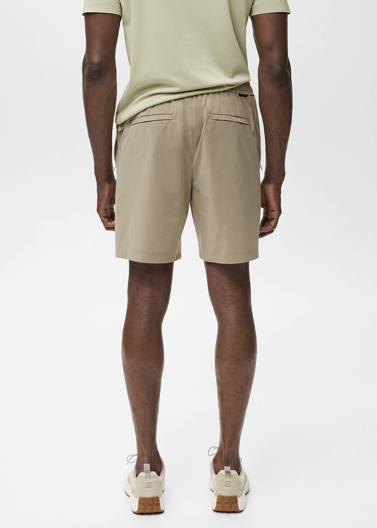 Water-repellent bermuda shorts — Khaki