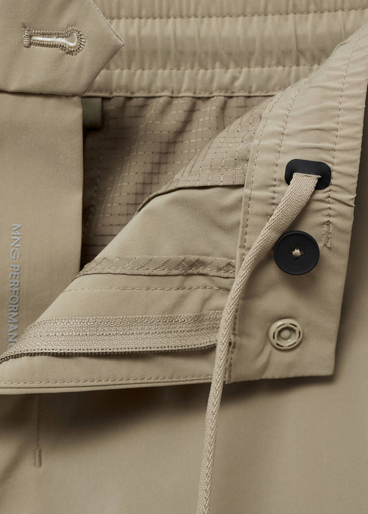 Water-repellent bermuda shorts — Khaki