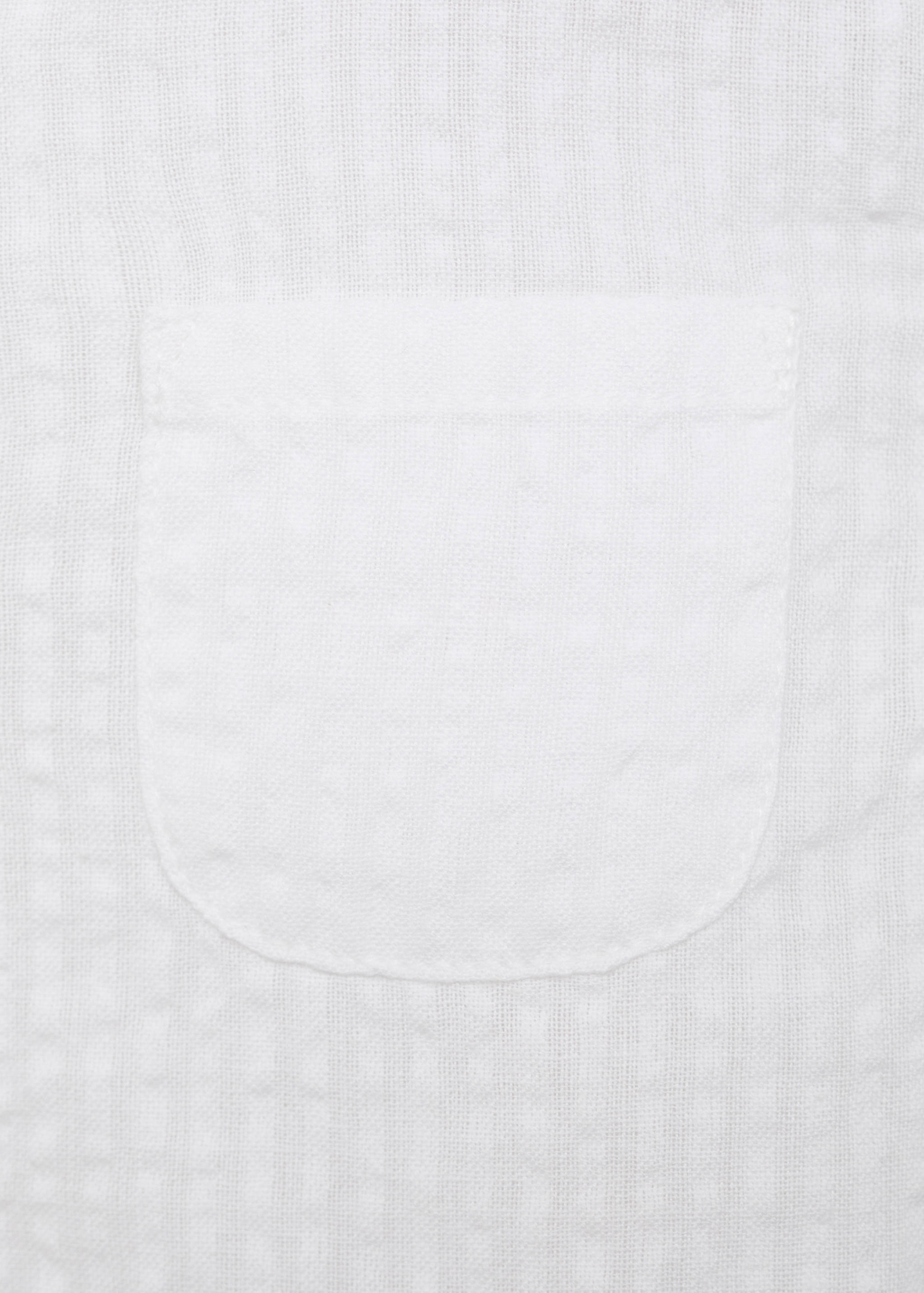 Textured cotton shirt - Details of the article 8