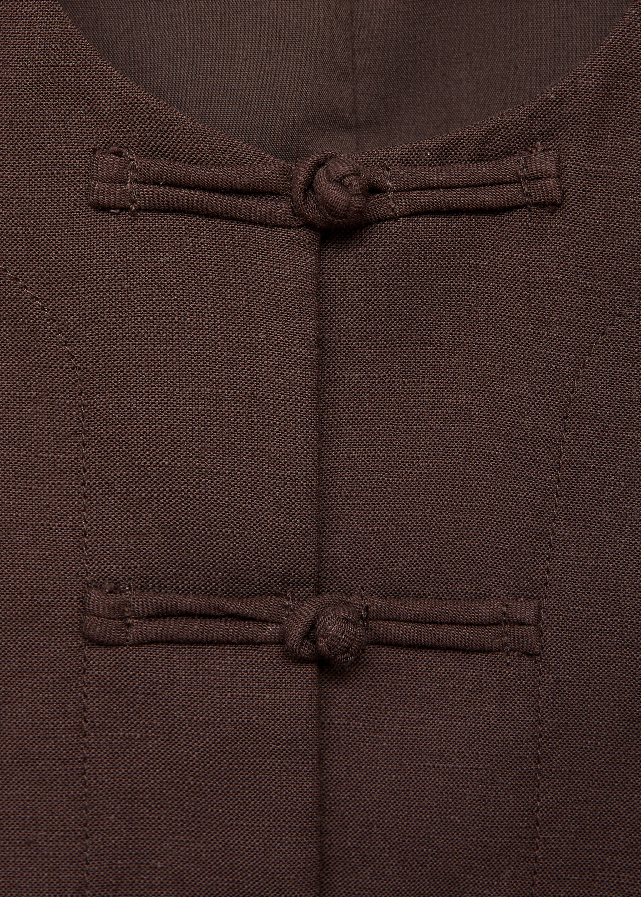 Linen-blend suit waistcoat - Details of the article 8
