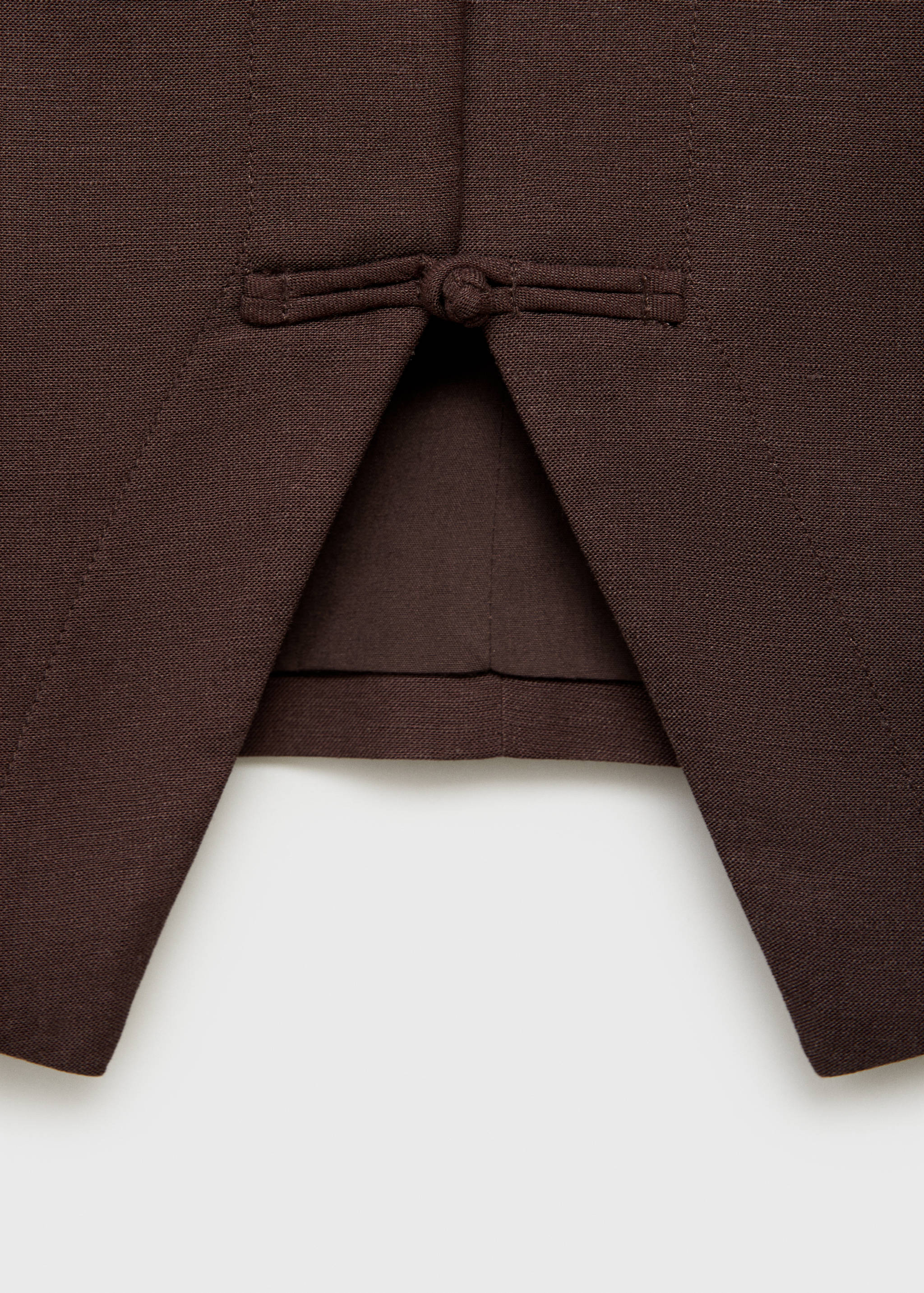 Linen-blend suit waistcoat - Details of the article 0
