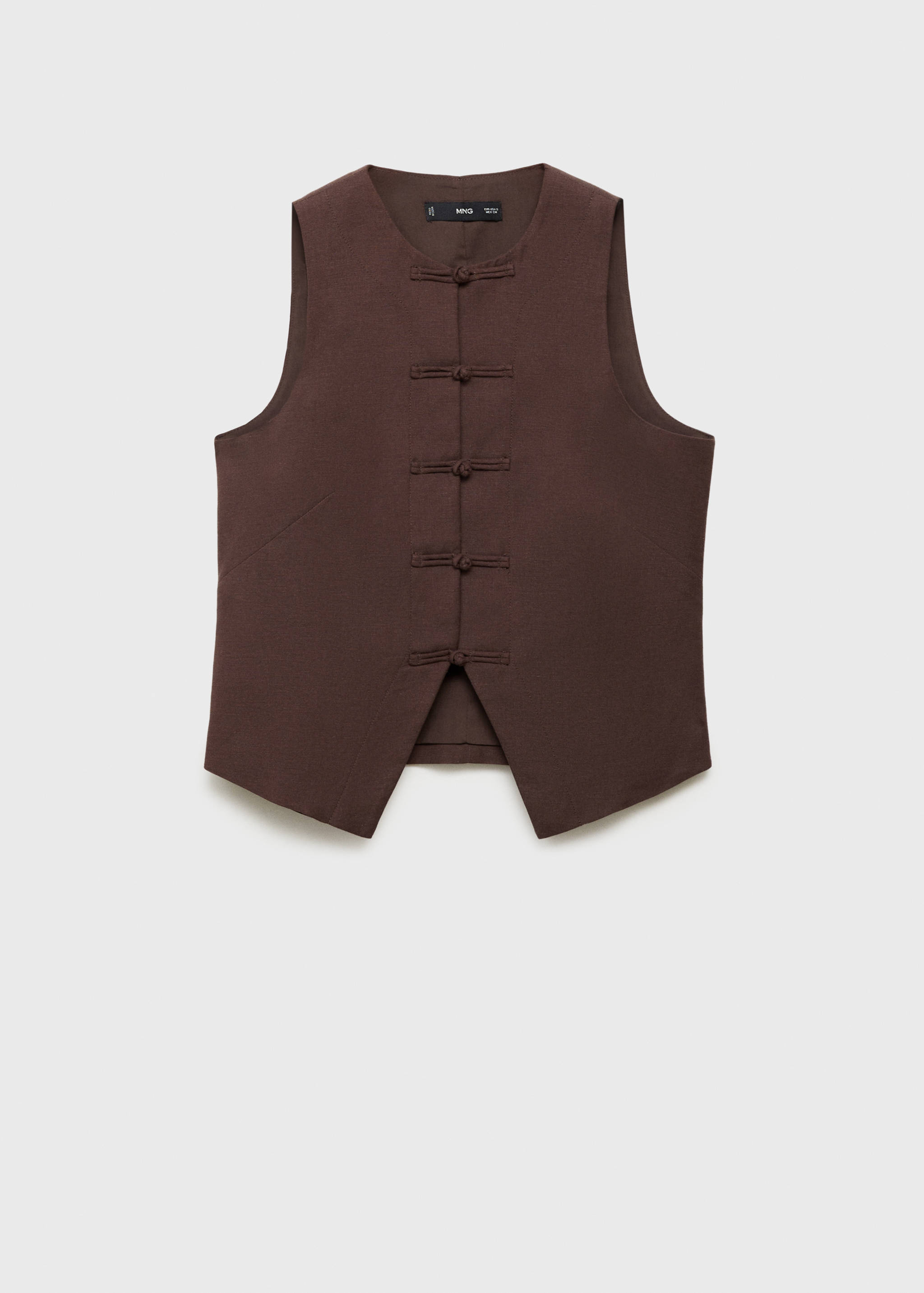 Linen-blend suit vest - Article without model