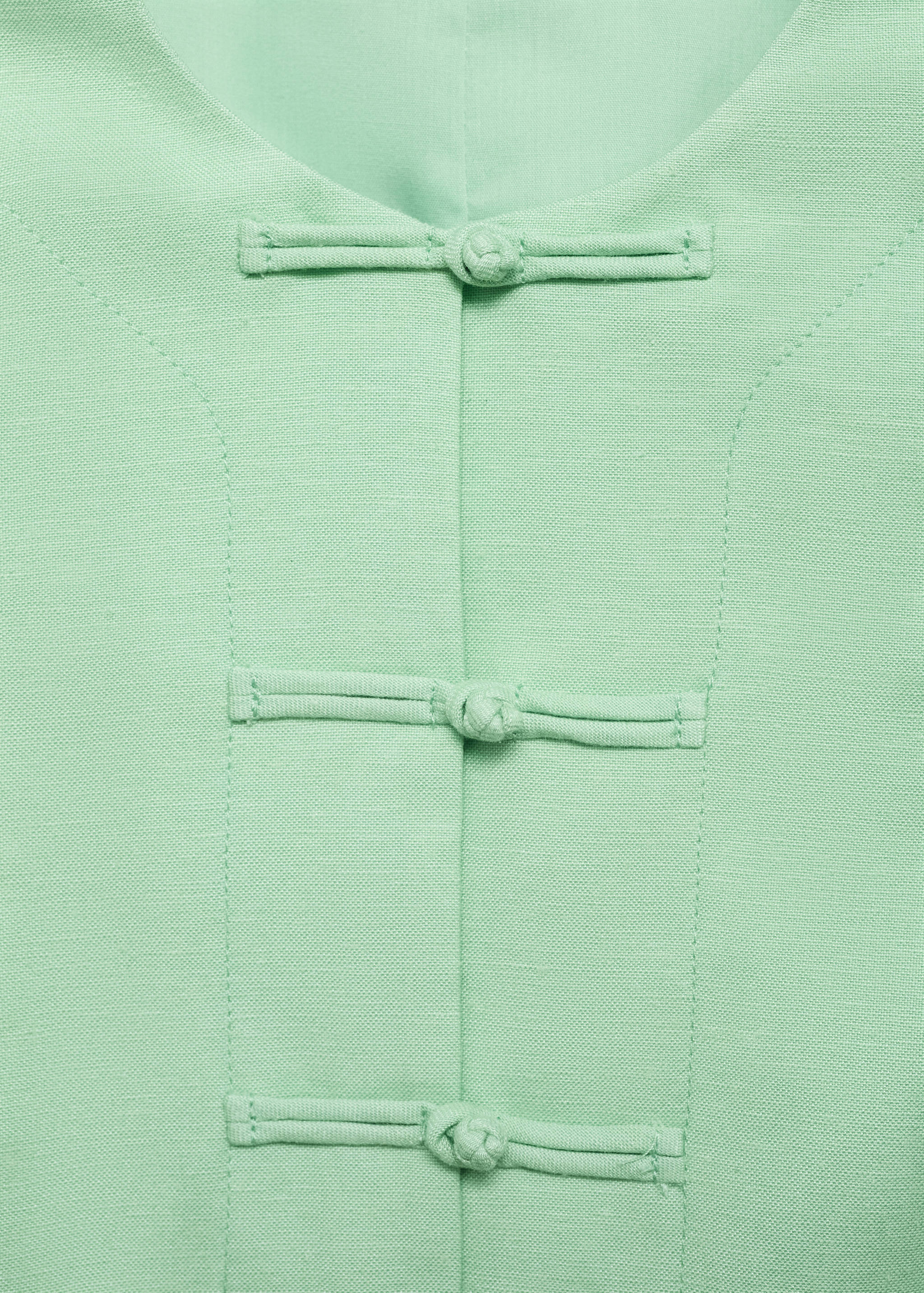 Linen-blend suit waistcoat - Details of the article 0