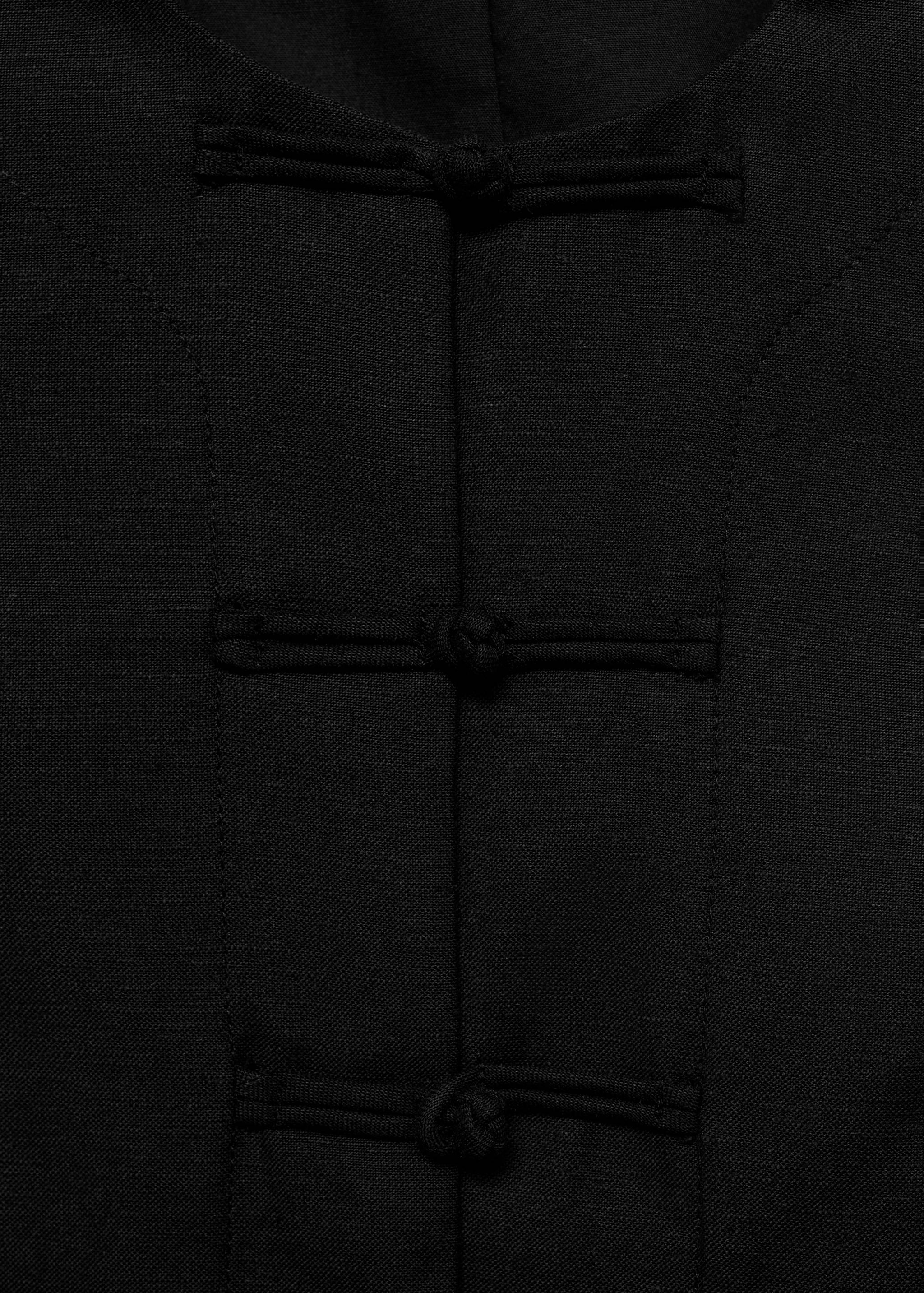 Linen-blend suit waistcoat - Details of the article 0