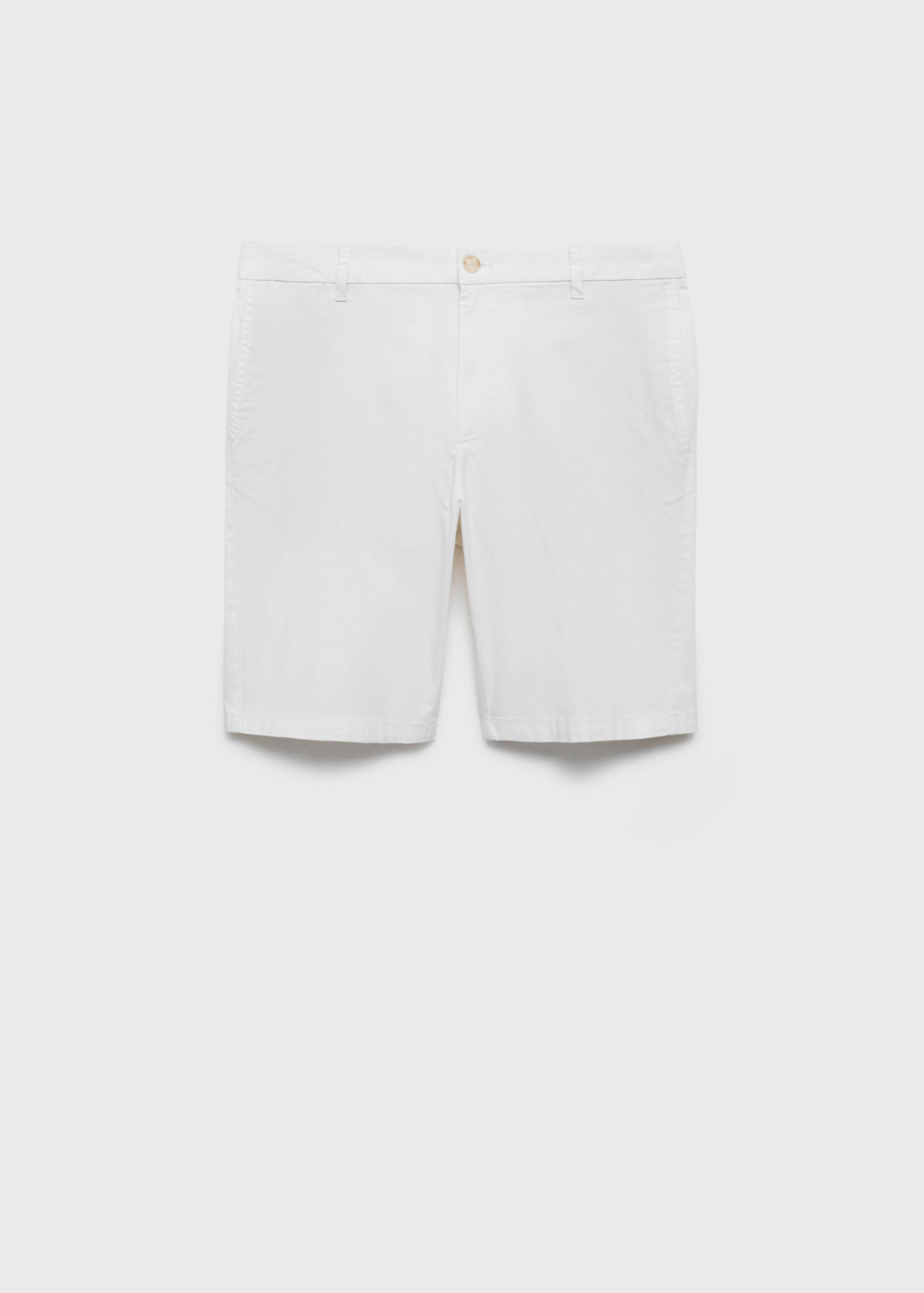 Slim-fit chino cotton bermuda shorts - Article without model