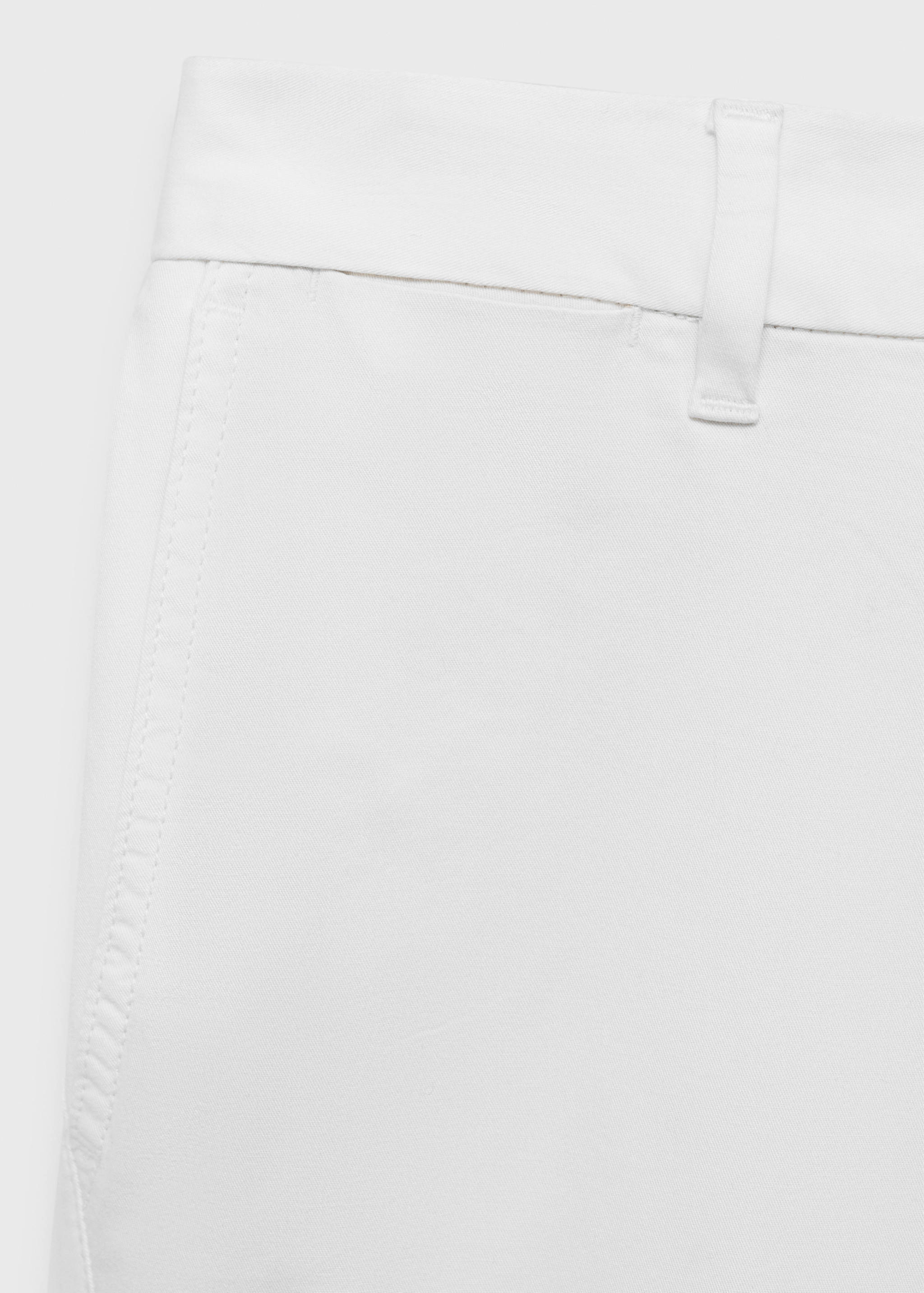 Slim-fit chino cotton bermuda shorts - Details of the article 0