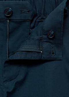 Slim-fit chino cotton bermuda shorts — Dark Navy 8