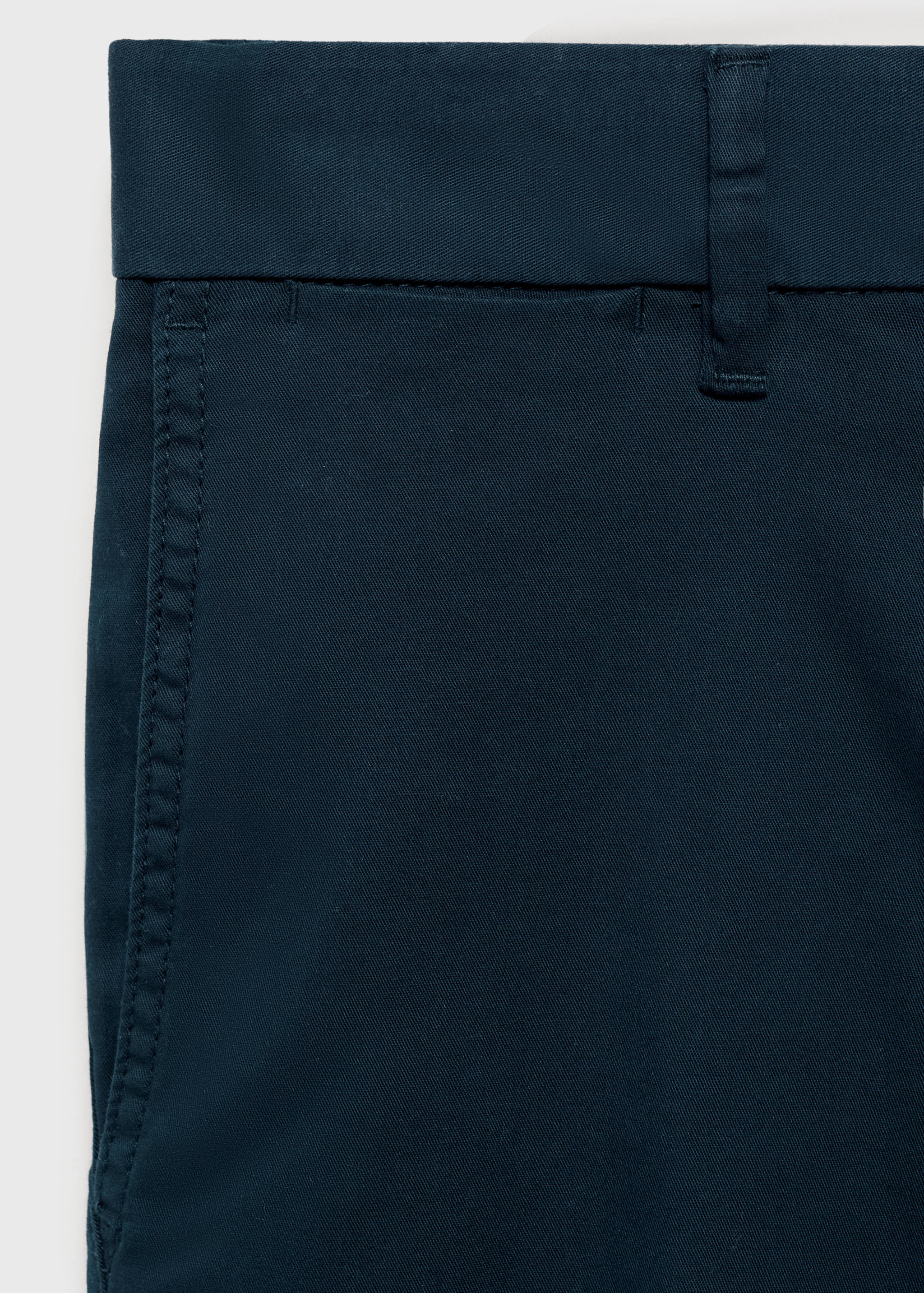 Slim-fit chino cotton bermuda shorts - Details of the article 0
