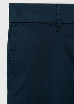 Slim-fit chino cotton bermuda shorts — Dark Navy 9
