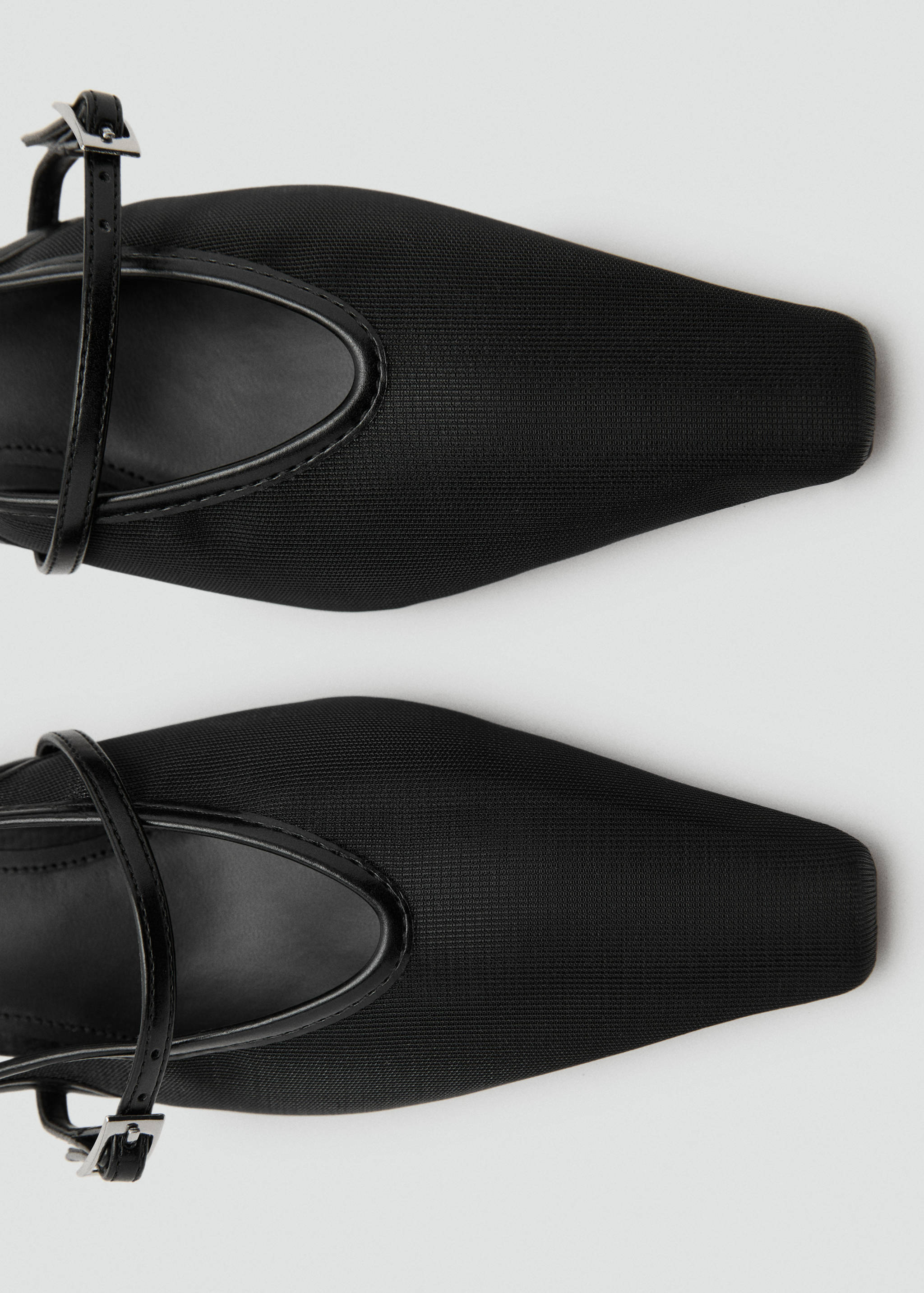 Mesh buckle stiletto-heeled shoes - Details of the article 2