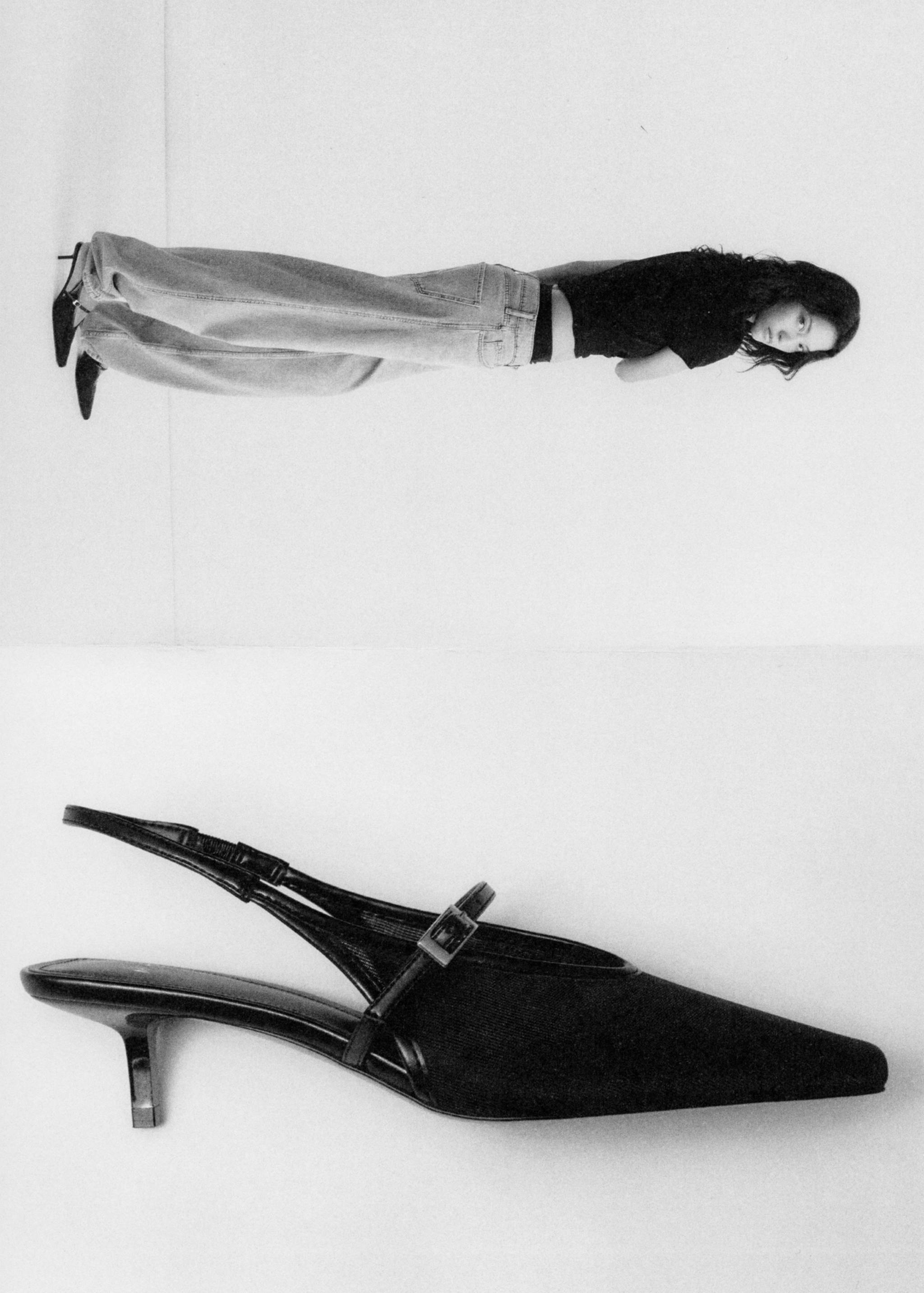 Mesh buckle stiletto-heeled shoes - Details of the article 6