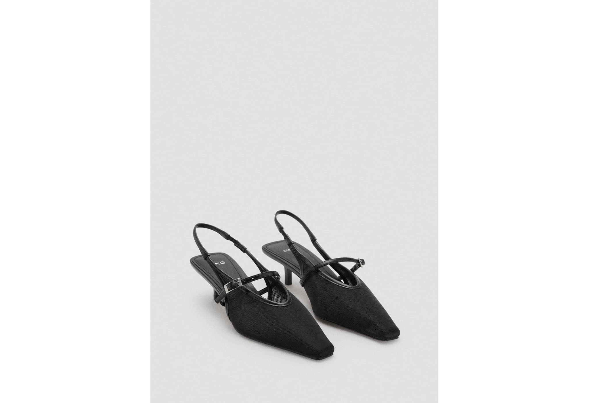 Mesh buckle stiletto-heeled shoes - Details of the article 6