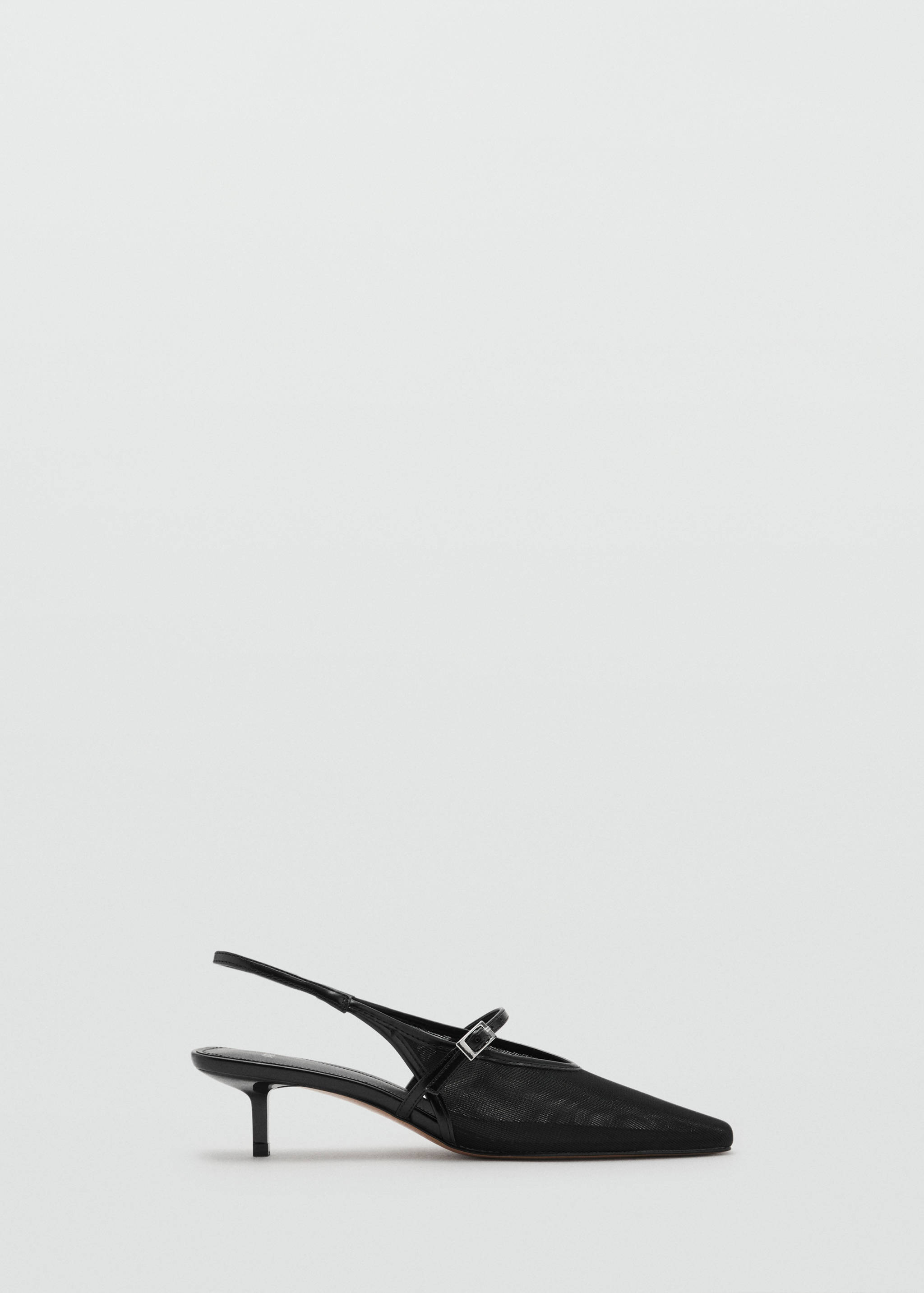 Mesh buckle stiletto-heeled shoes - Article without model