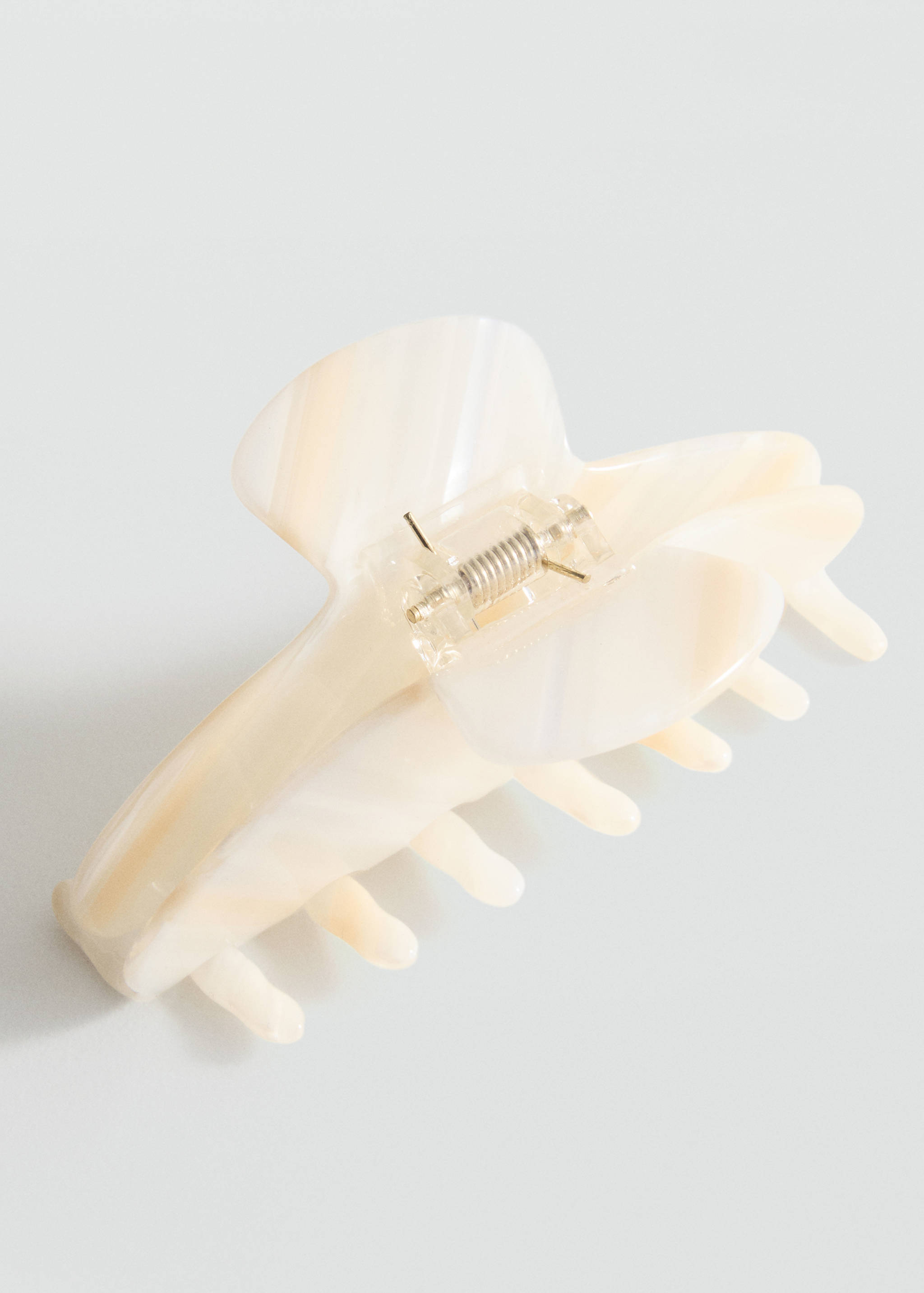 Two-tone striped hair clip - Medium plane