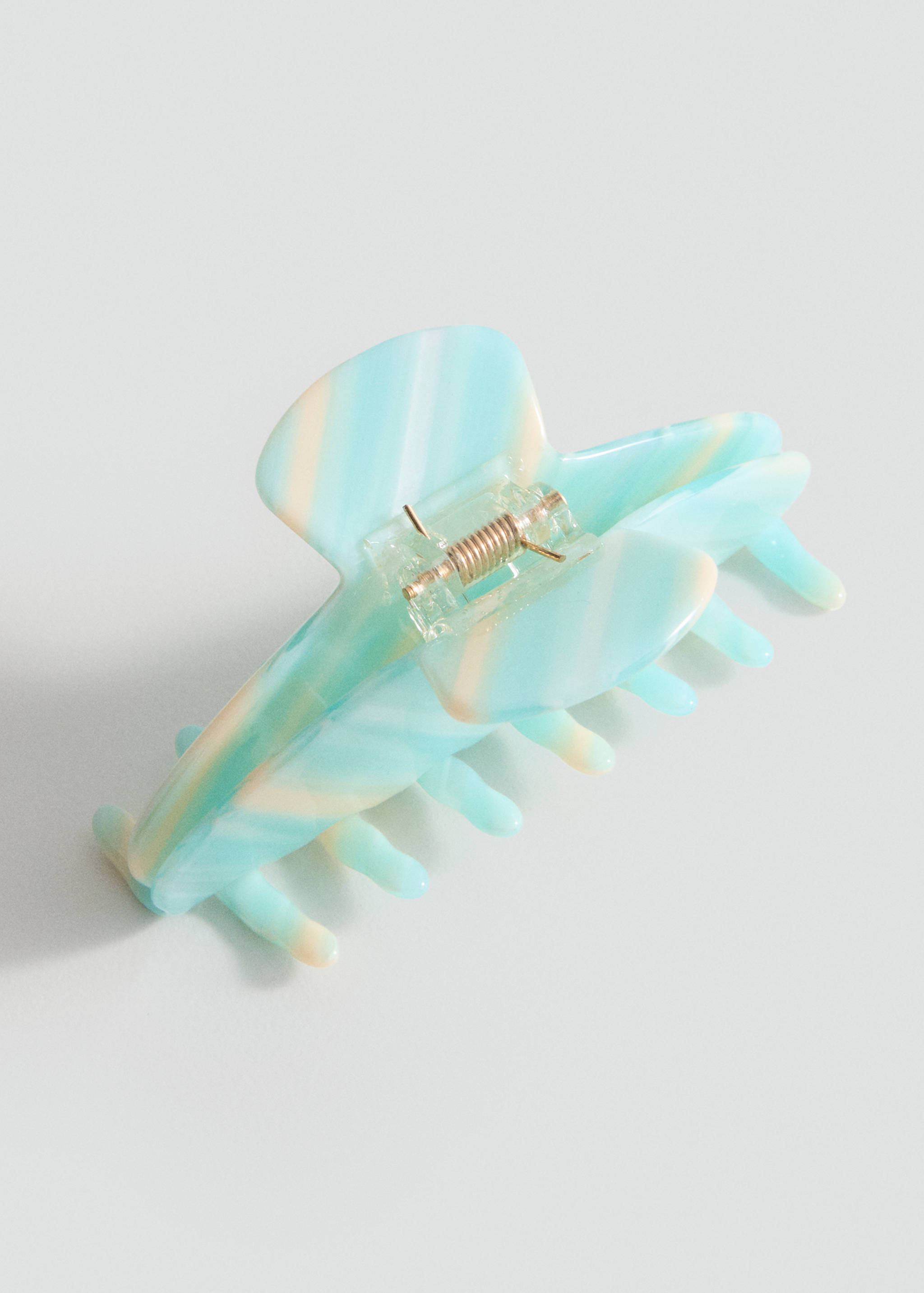 Jepit rambut motif garis dua warna - Tampilan Sedang