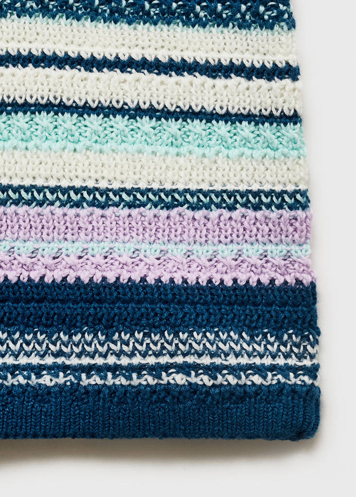 Halter-neck crochet dress — Navy