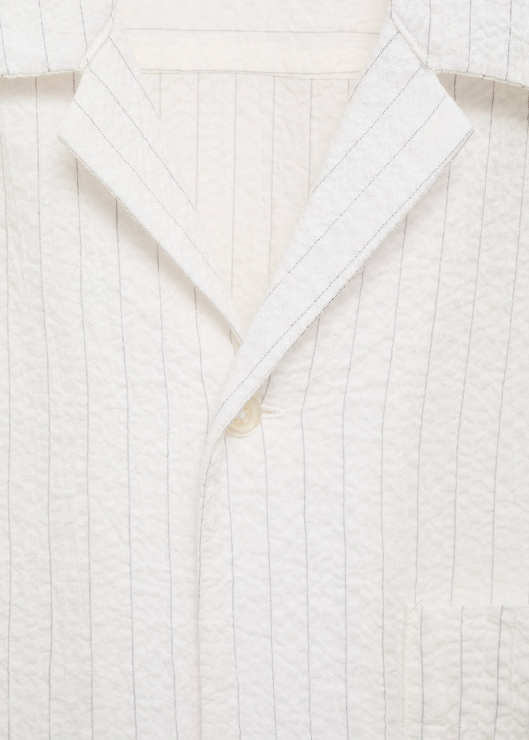 Creased-effect pinstripe shirt - Details of the article 8