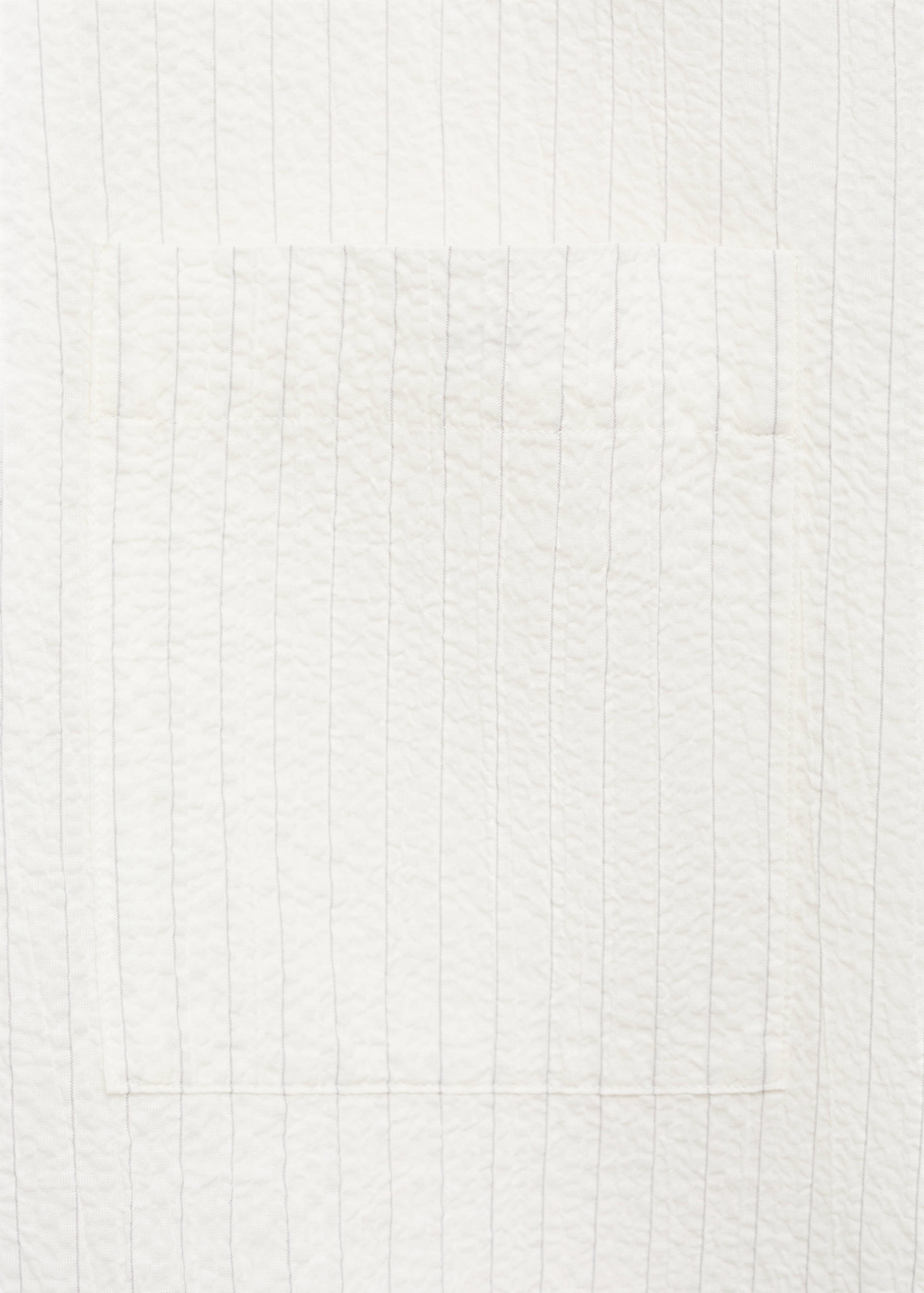 Creased-effect pinstripe shirt - Details of the article 0