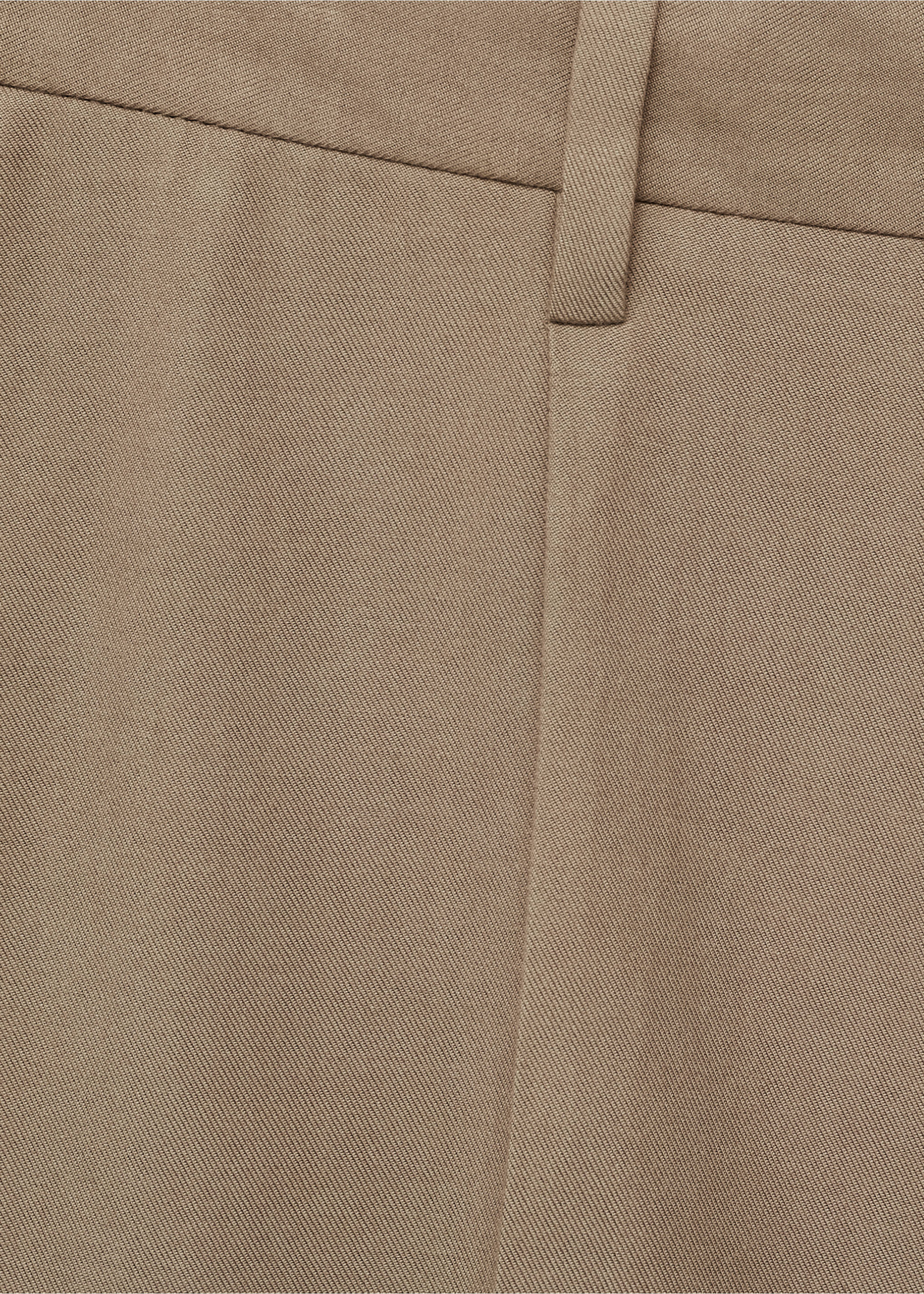 Pantalon coton tapered crop - Détail de l'article 8, Marron. Ref: 17091148-00.