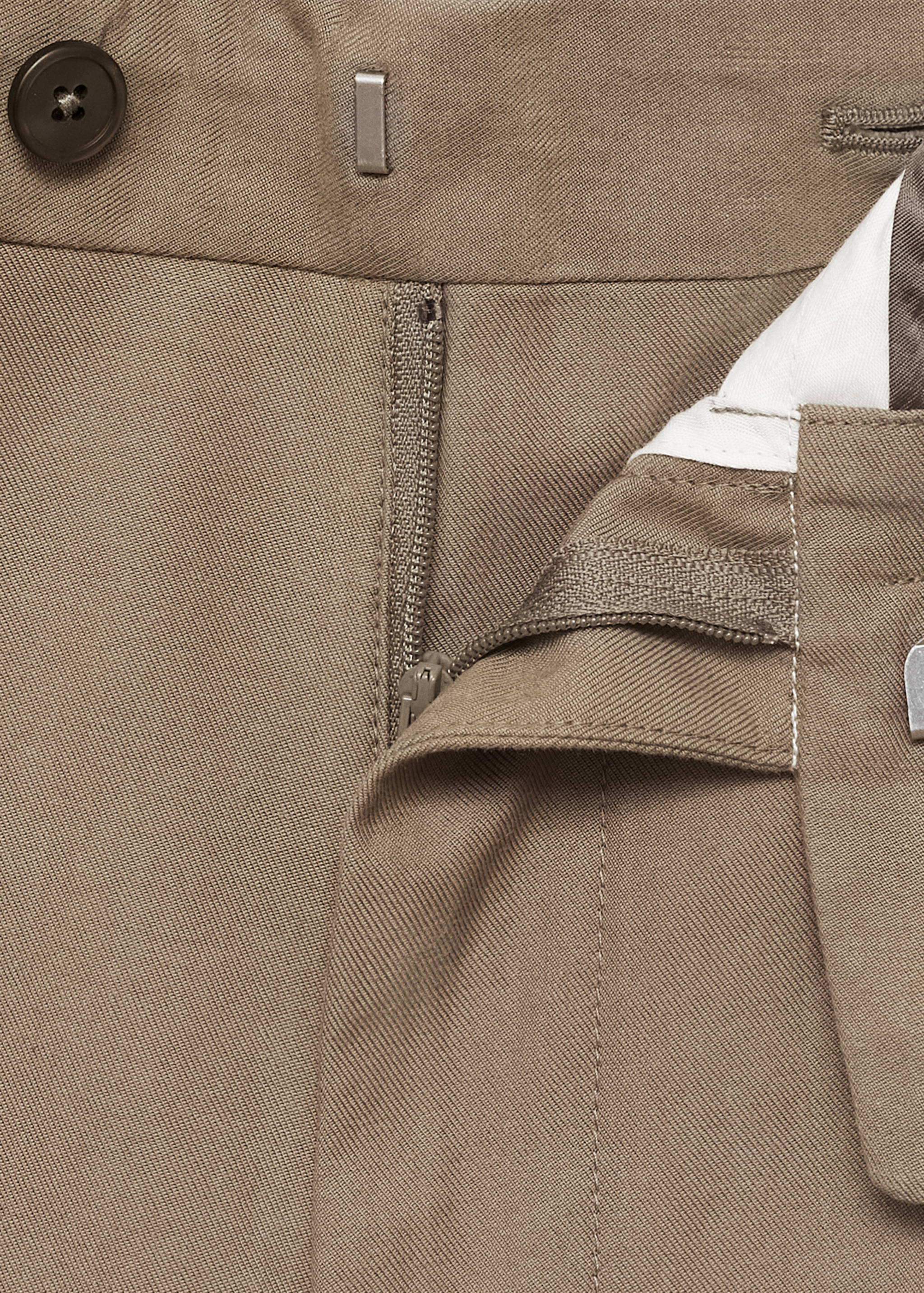 Cotton tapered crop pants - Details of the article 0