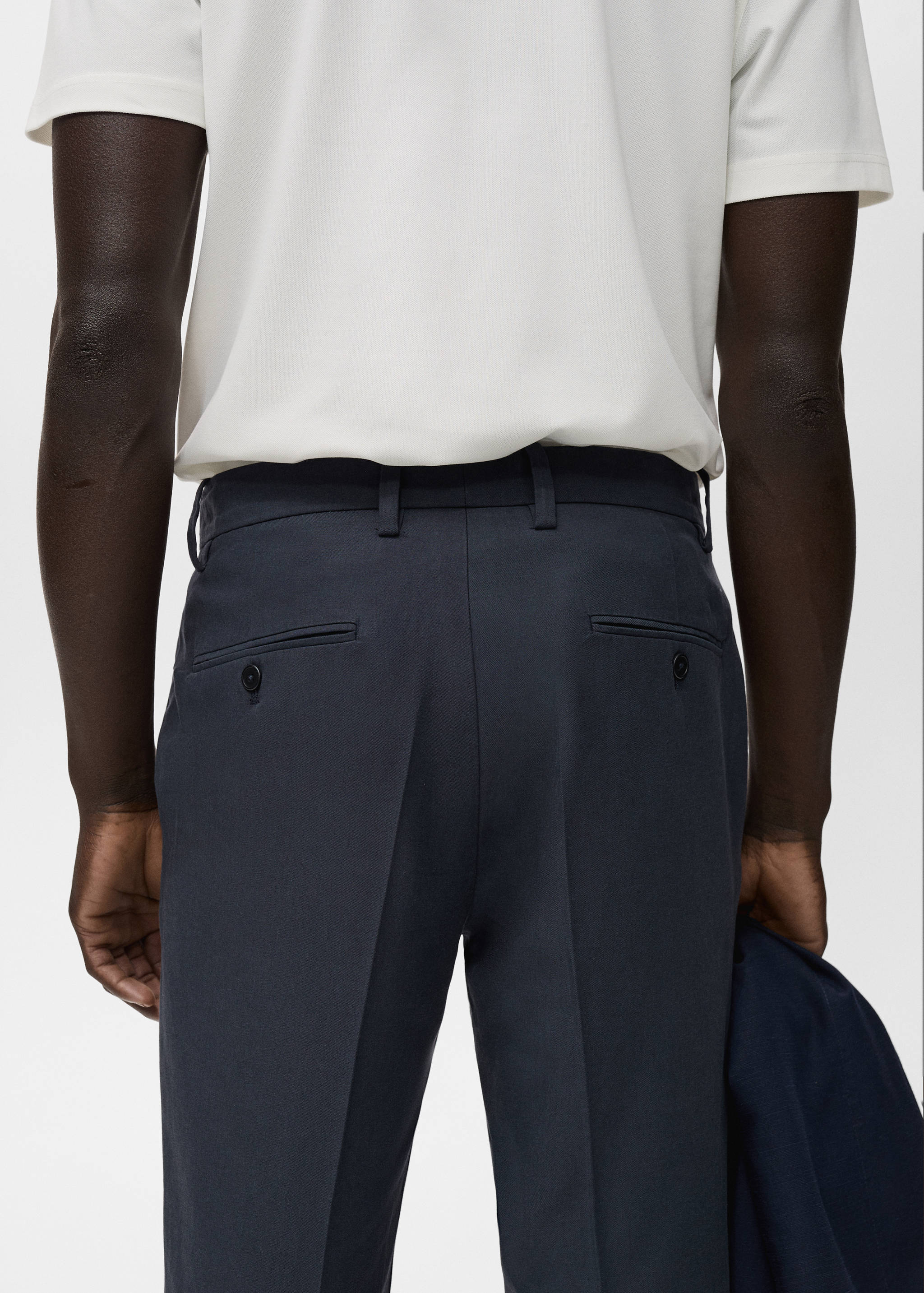 Cotton tapered crop pants - Details of the article 6