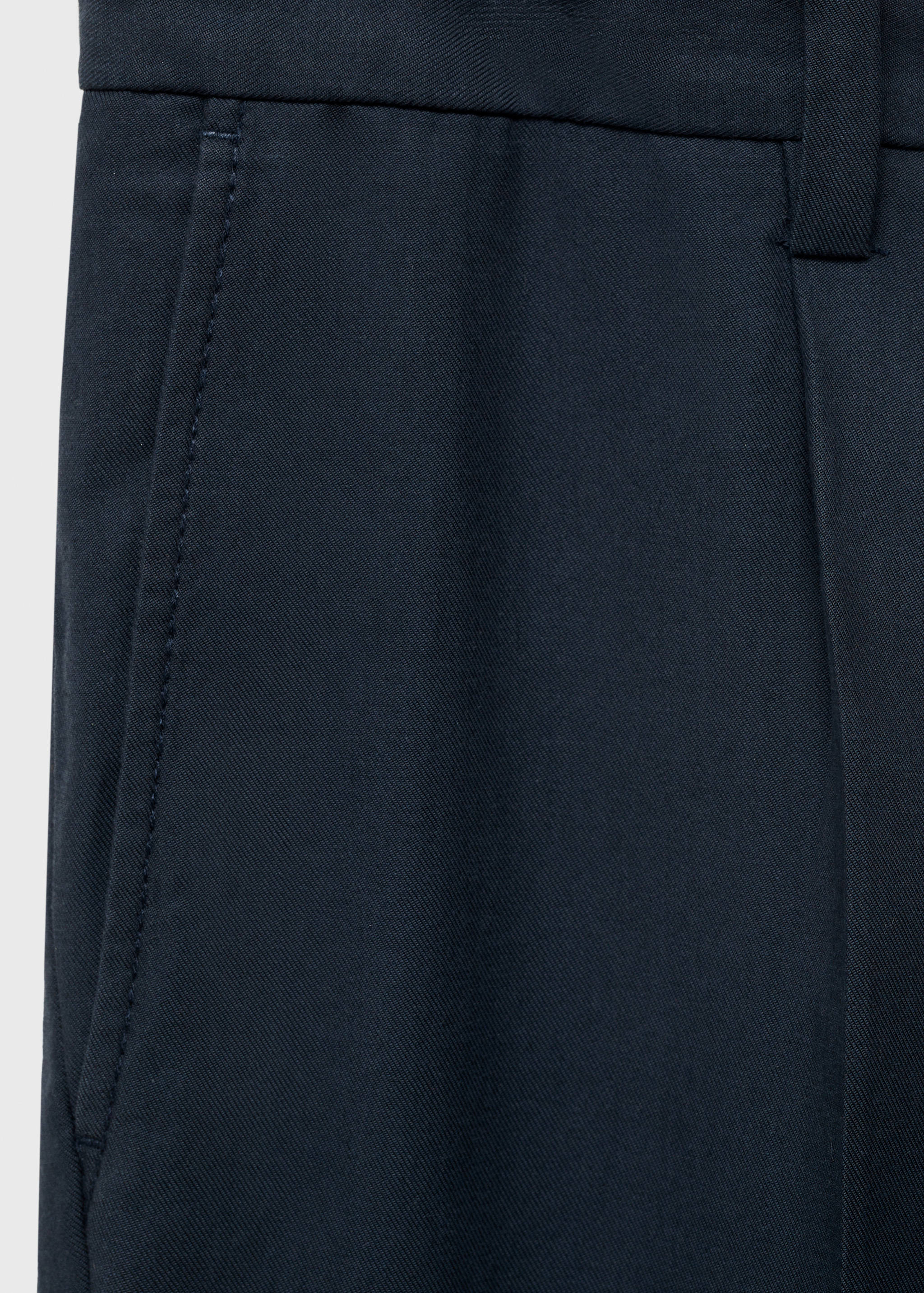 Cotton tapered crop pants - Details of the article 8