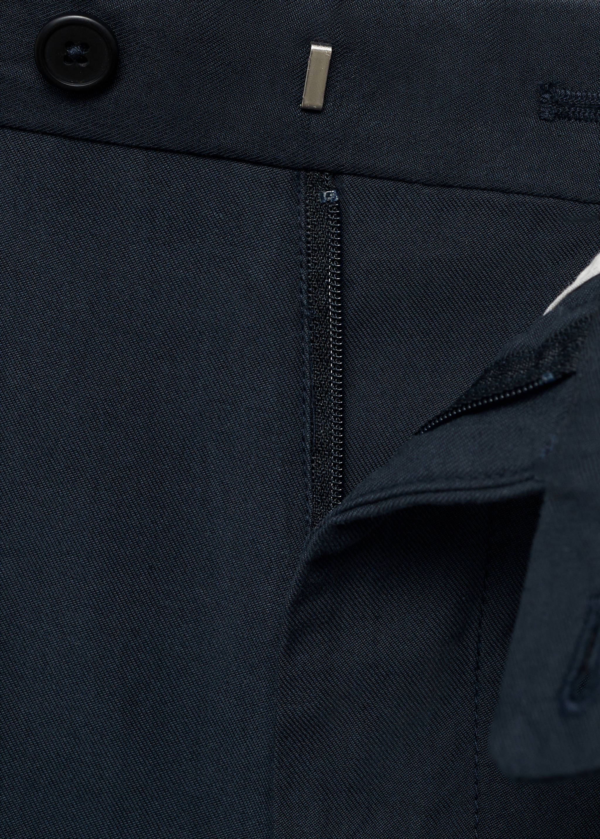 Cotton tapered crop pants - Details of the article 0