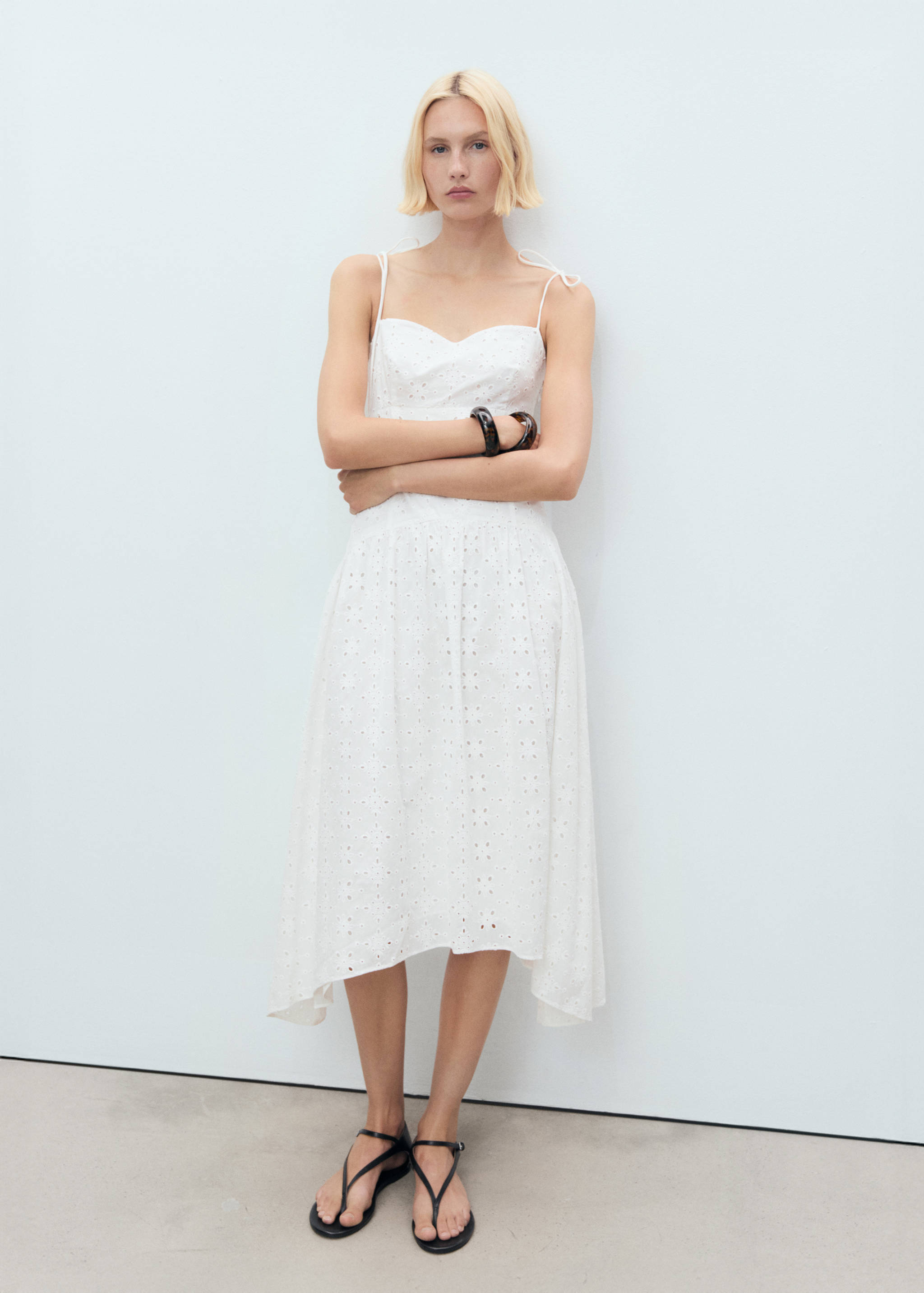 Die-cut midi-dress - General plane