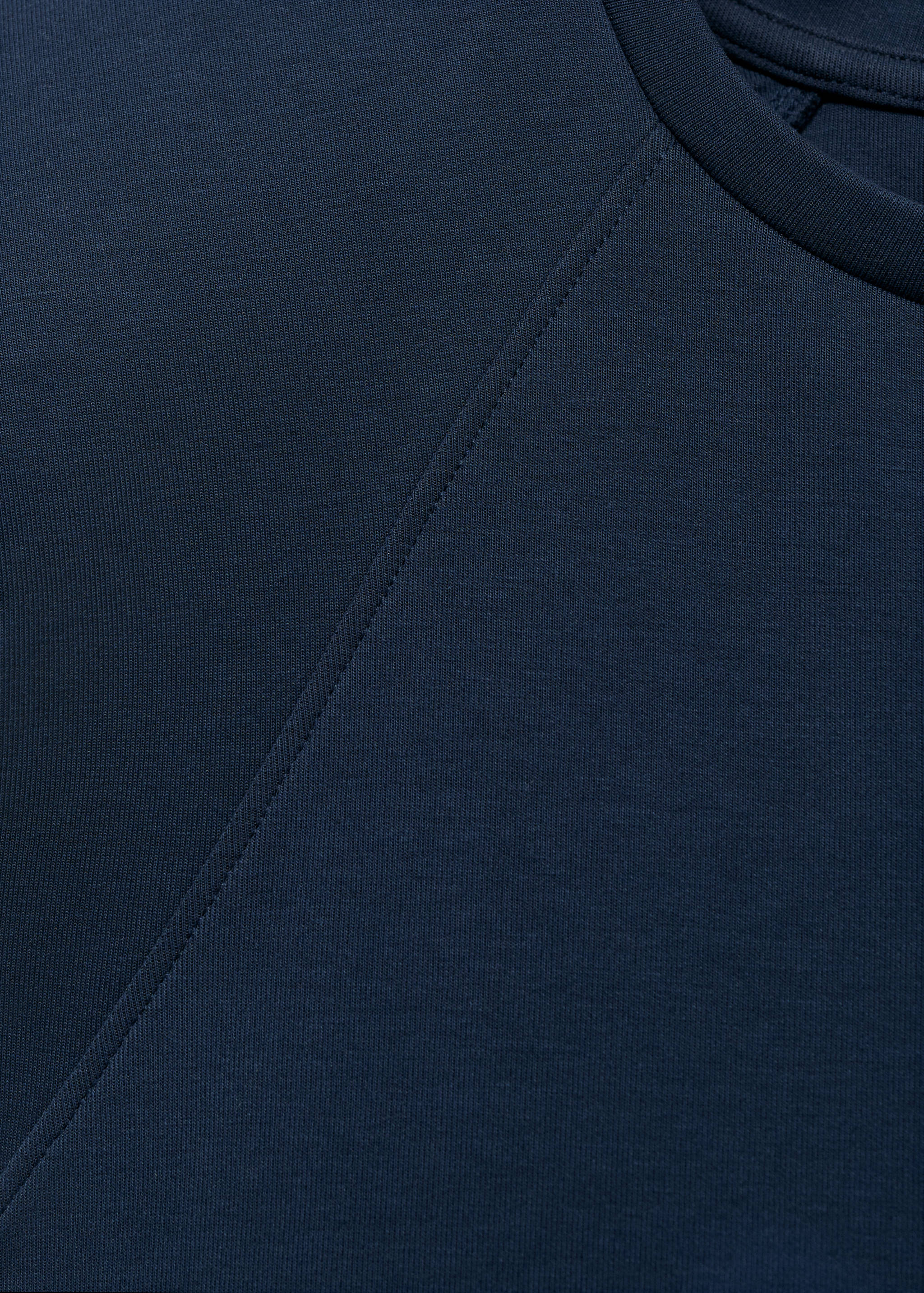 Combined fabric midi-dress - Details of the article 8