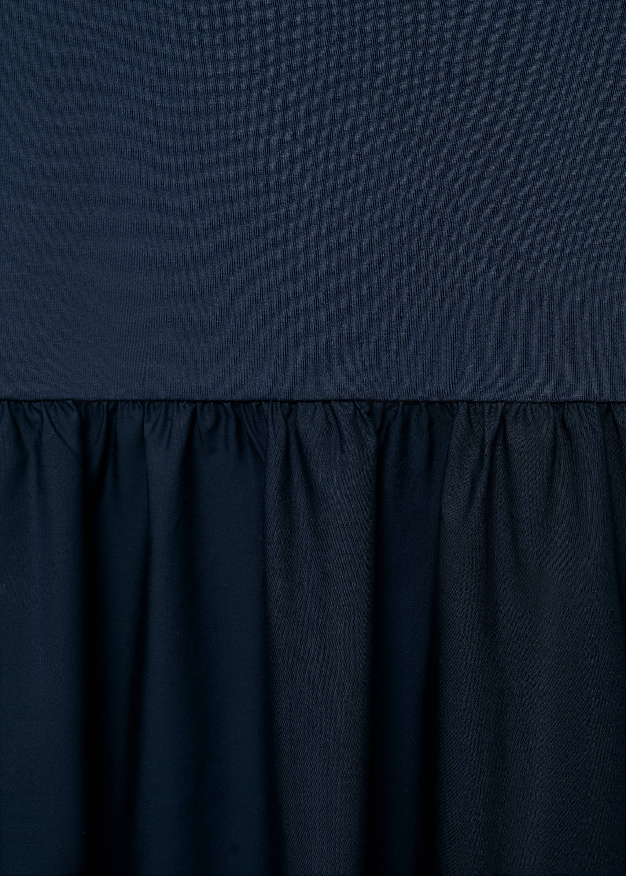 Combined fabric midi-dress - Details of the article 0