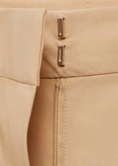 Straight-cut crop trousers — Medium Brown 6