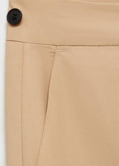 Straight-cut crop trousers — Medium Brown 7