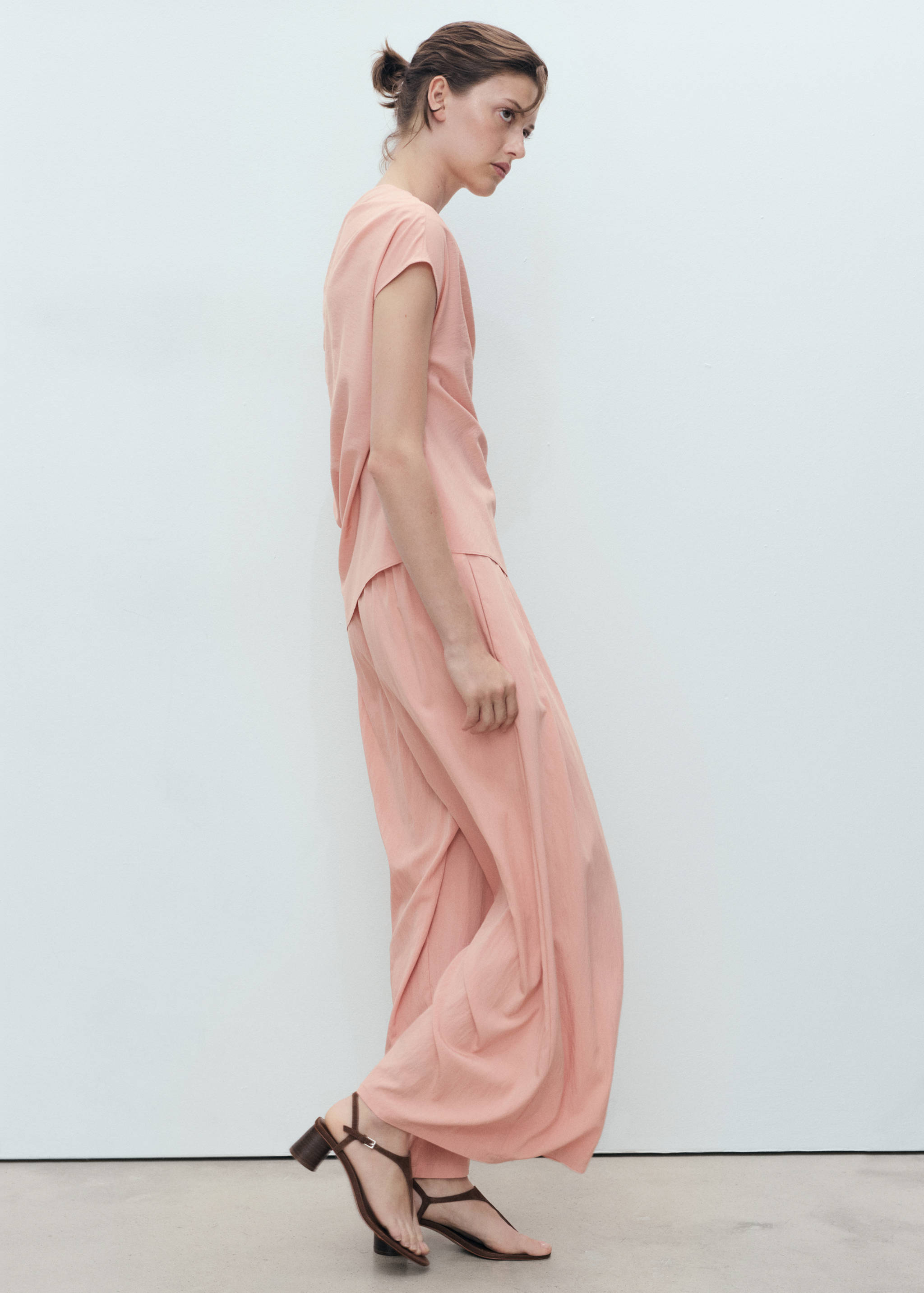 Брюки-палаццо с защипами - Деталь изделия 6