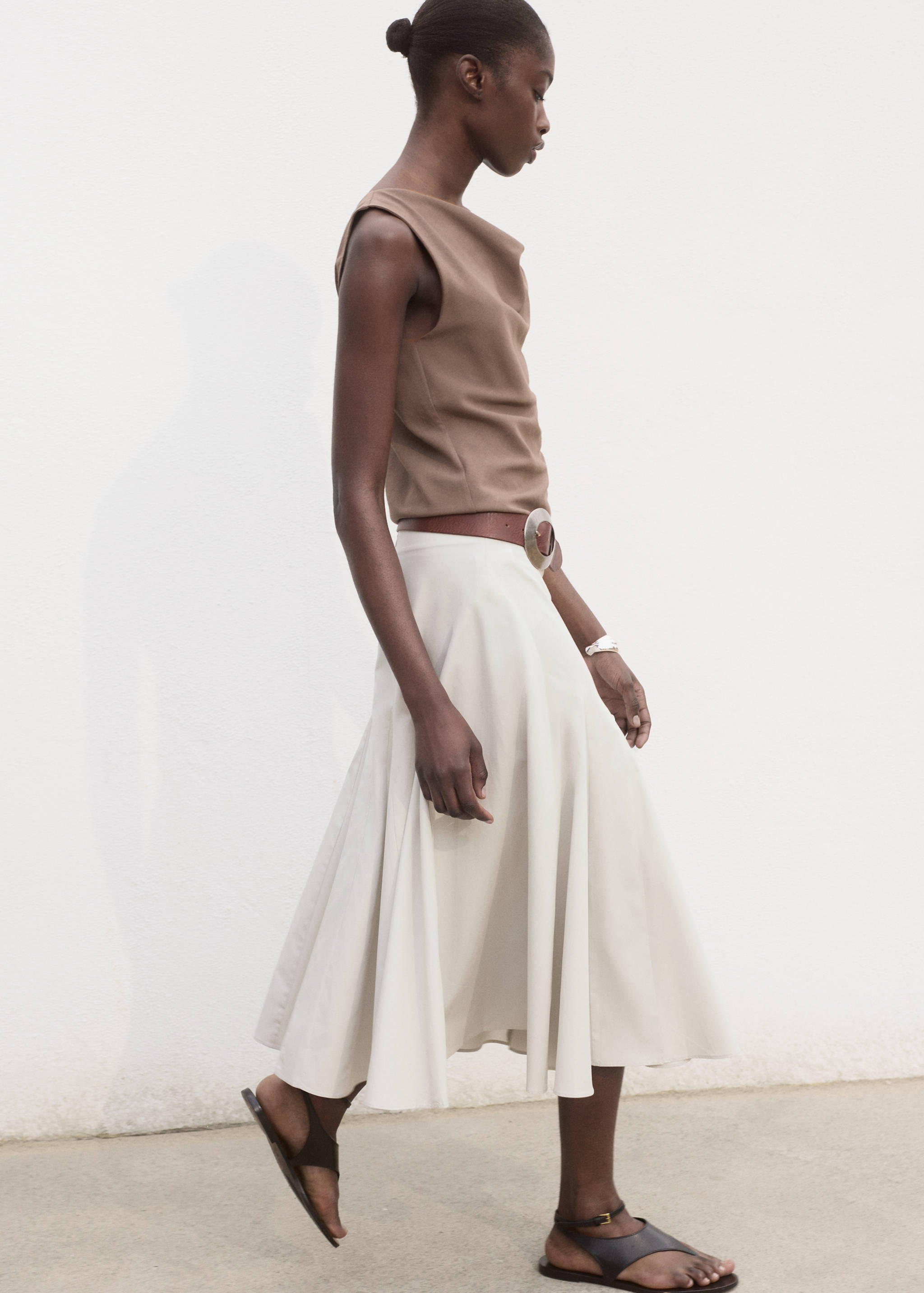 Pleated midi-skirt - Details of the article 2