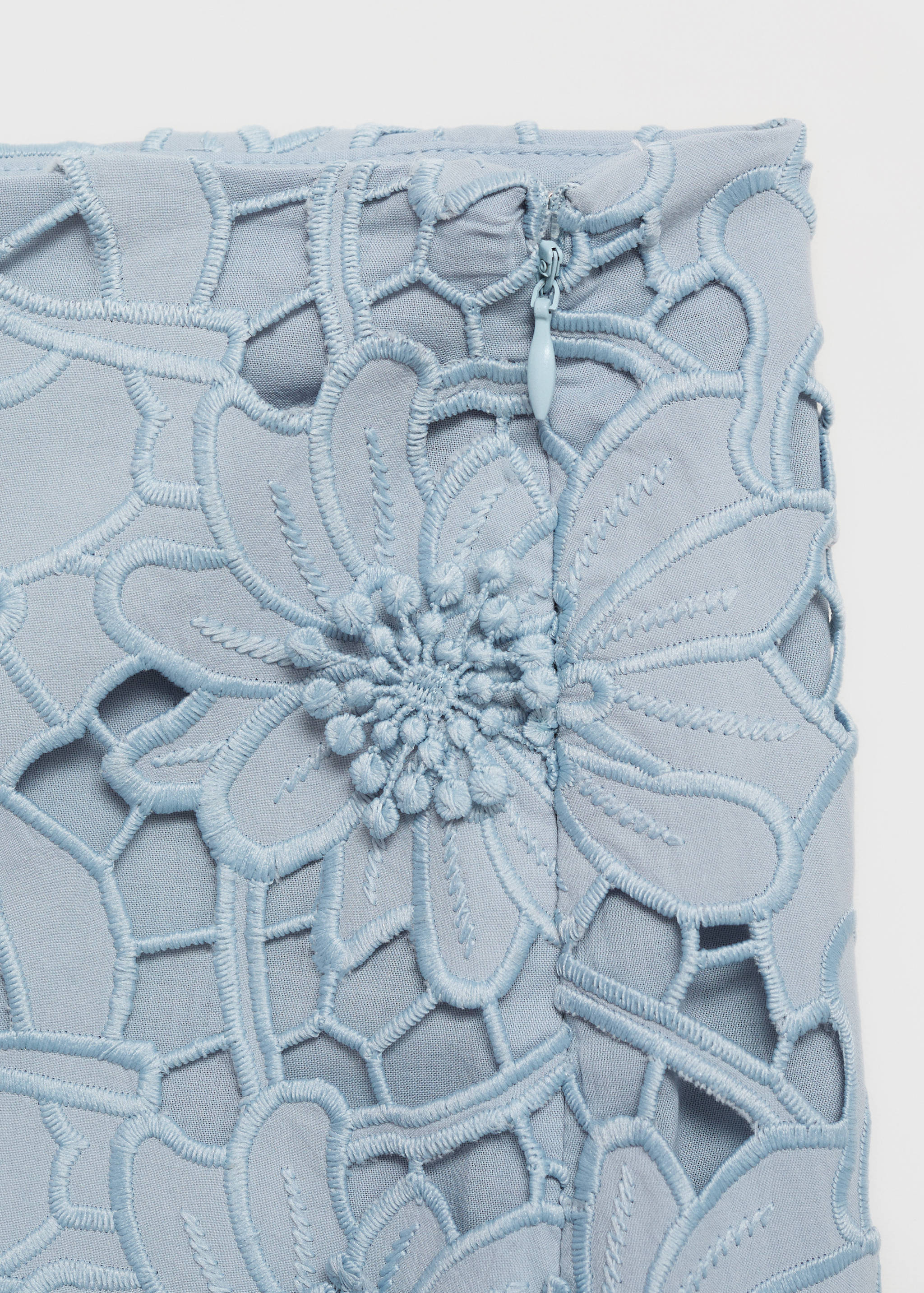 Embroidered cotton skirt - Details of the article 8