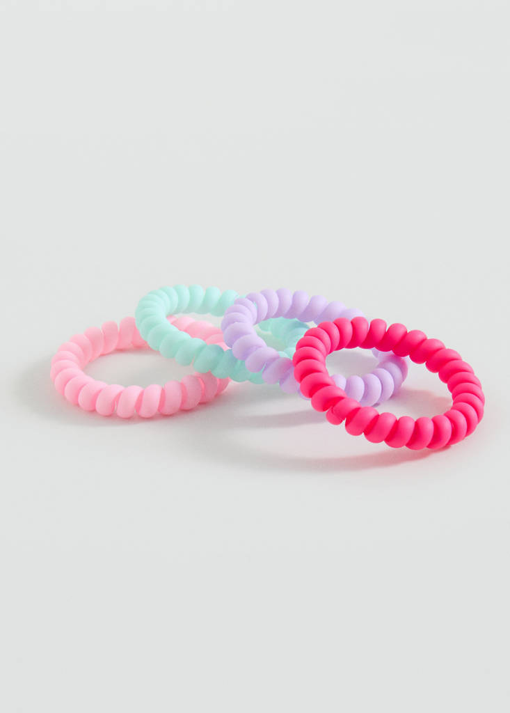 Pack of 4 scrunchies — Pink