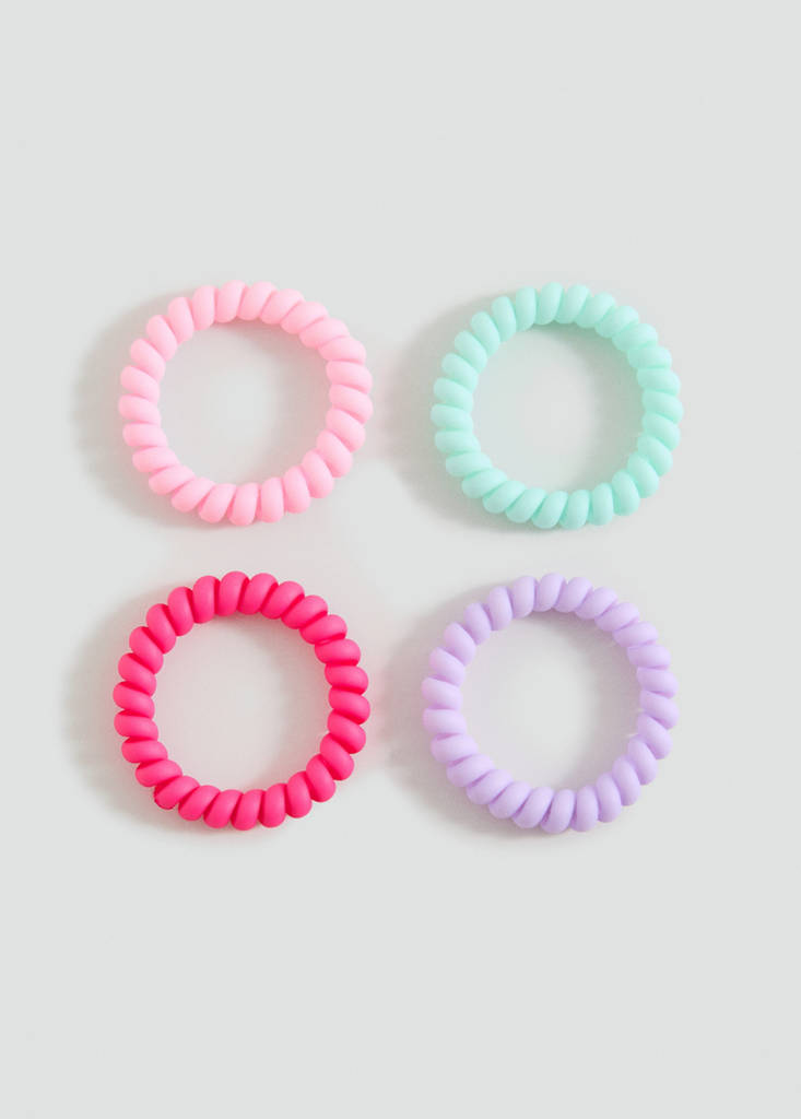Pack of 4 scrunchies — Pink