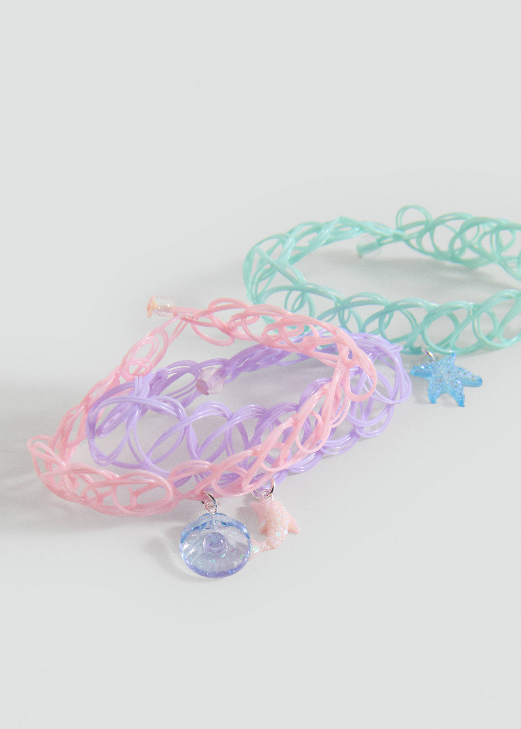 Pack 3 pulseras - Plano medio, Rosa palo. Ref: 17091160-00.
