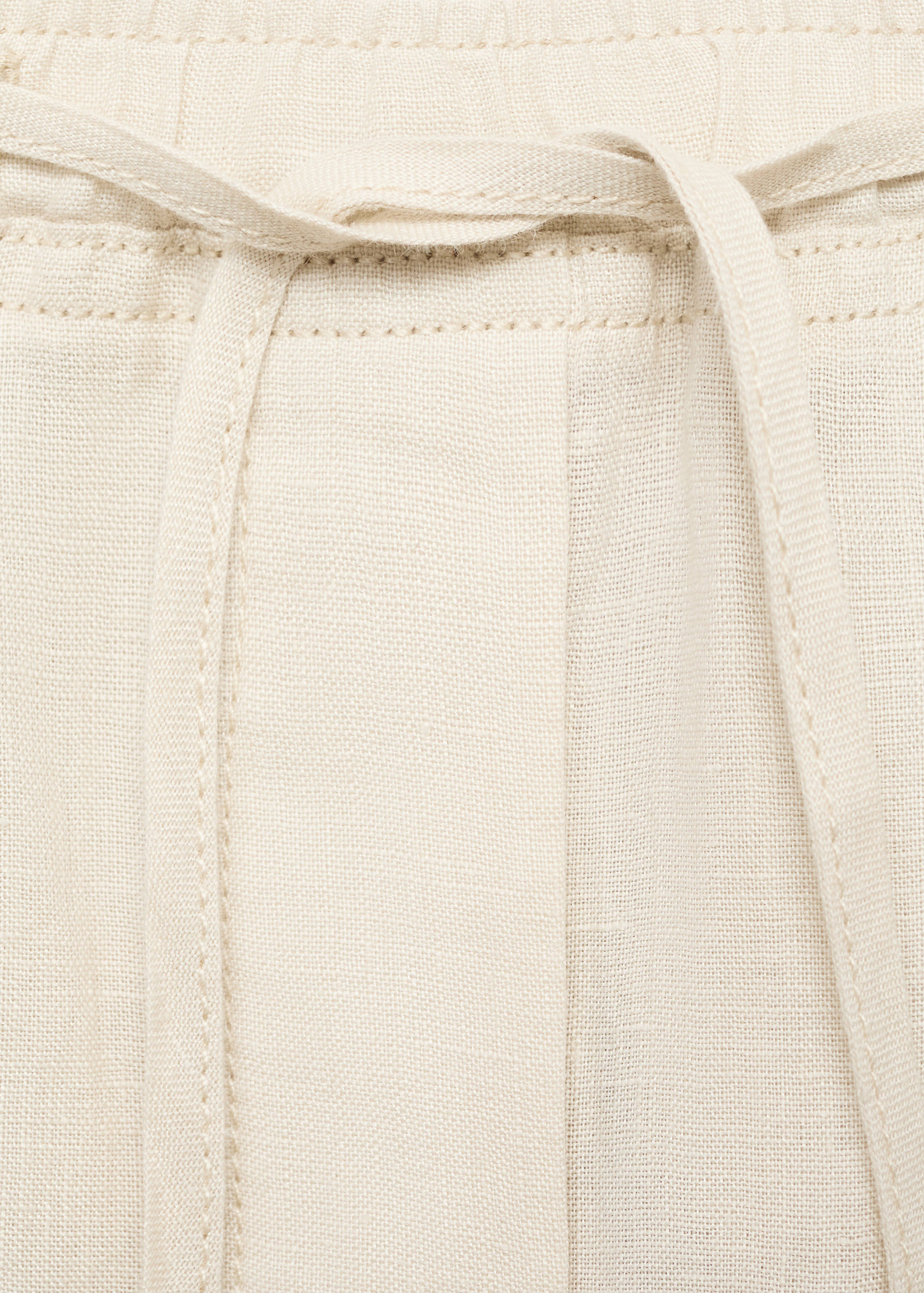 Linen trousers with drawstring - Details of the article 8